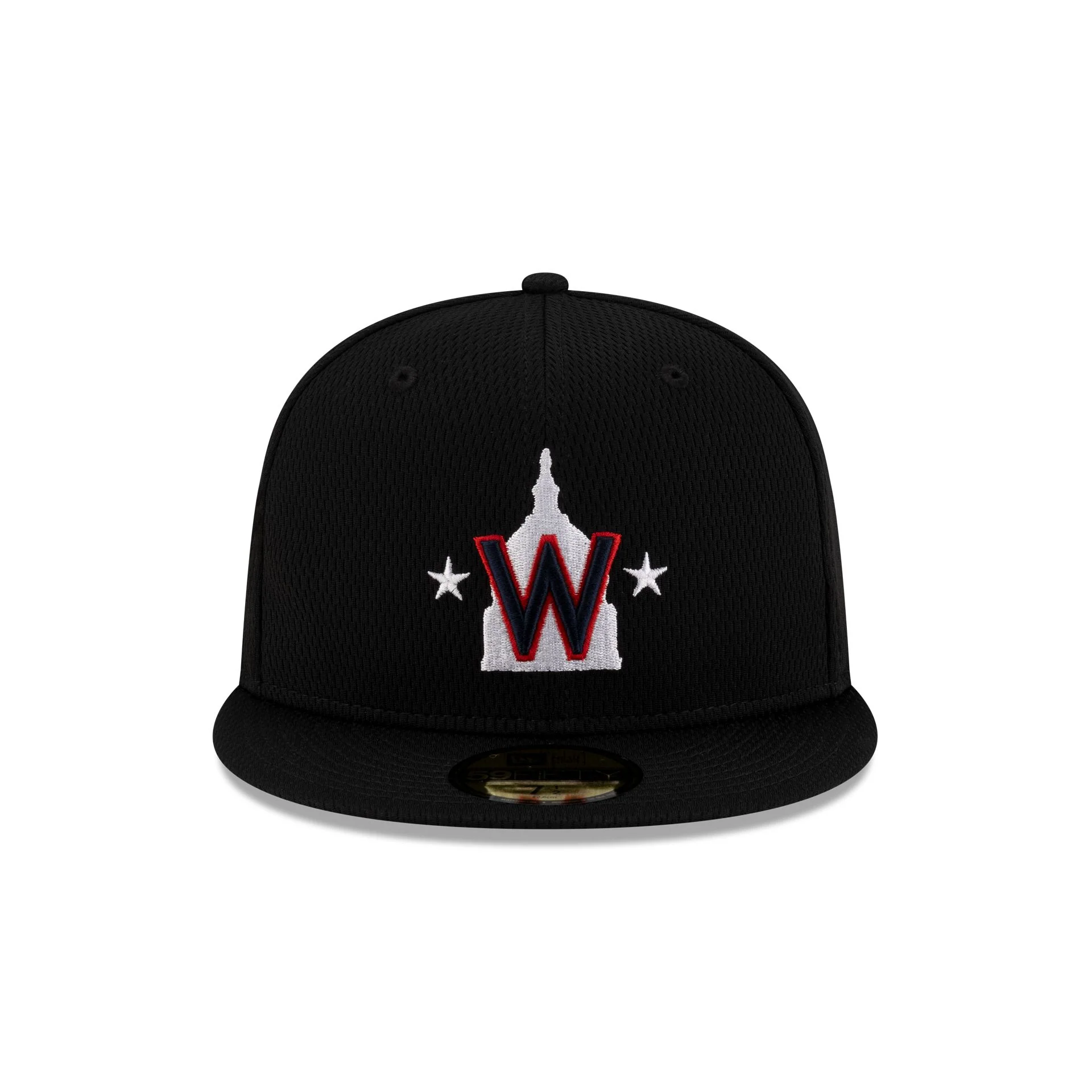 Washington Nationals 2025 Clubhouse Alt Black 59FIFTY Fitted Hat