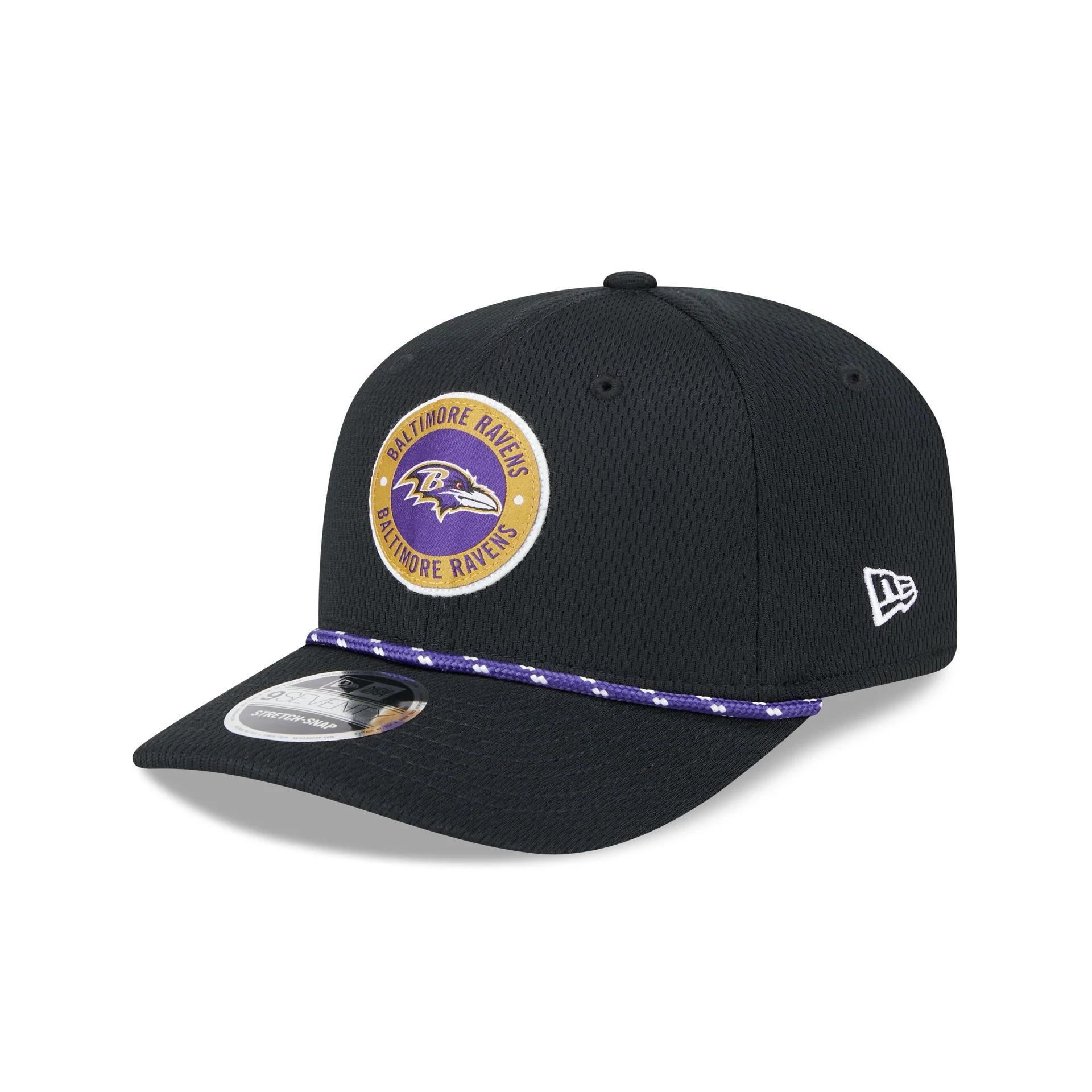 Baltimore Ravens 2024 Sideline 9SEVENTY Stretch-Snap Hat