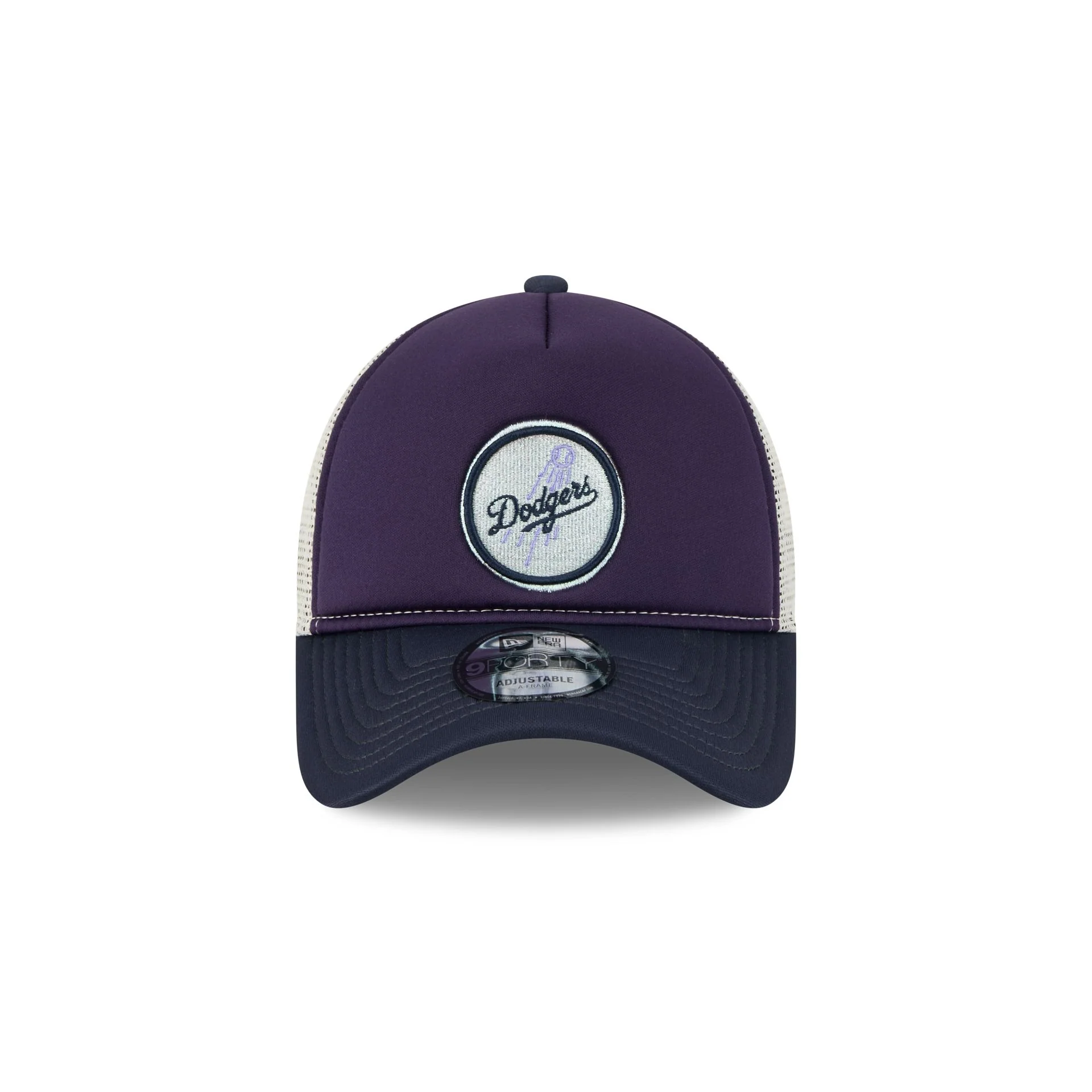 Los Angeles Dodgers Navy Purple 9FORTY A-Frame Trucker Hat