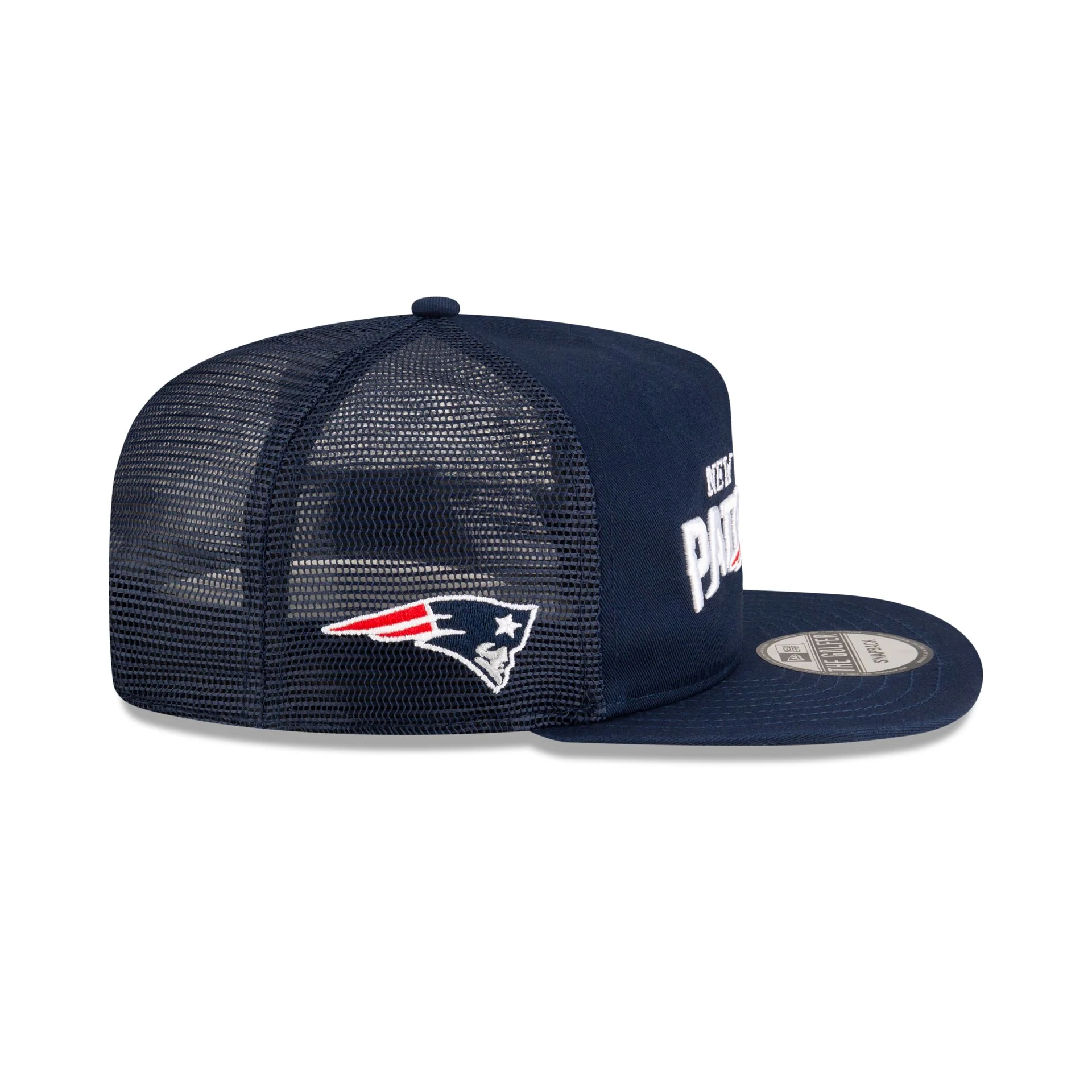 New England Patriots Washed Script Golfer Snapback