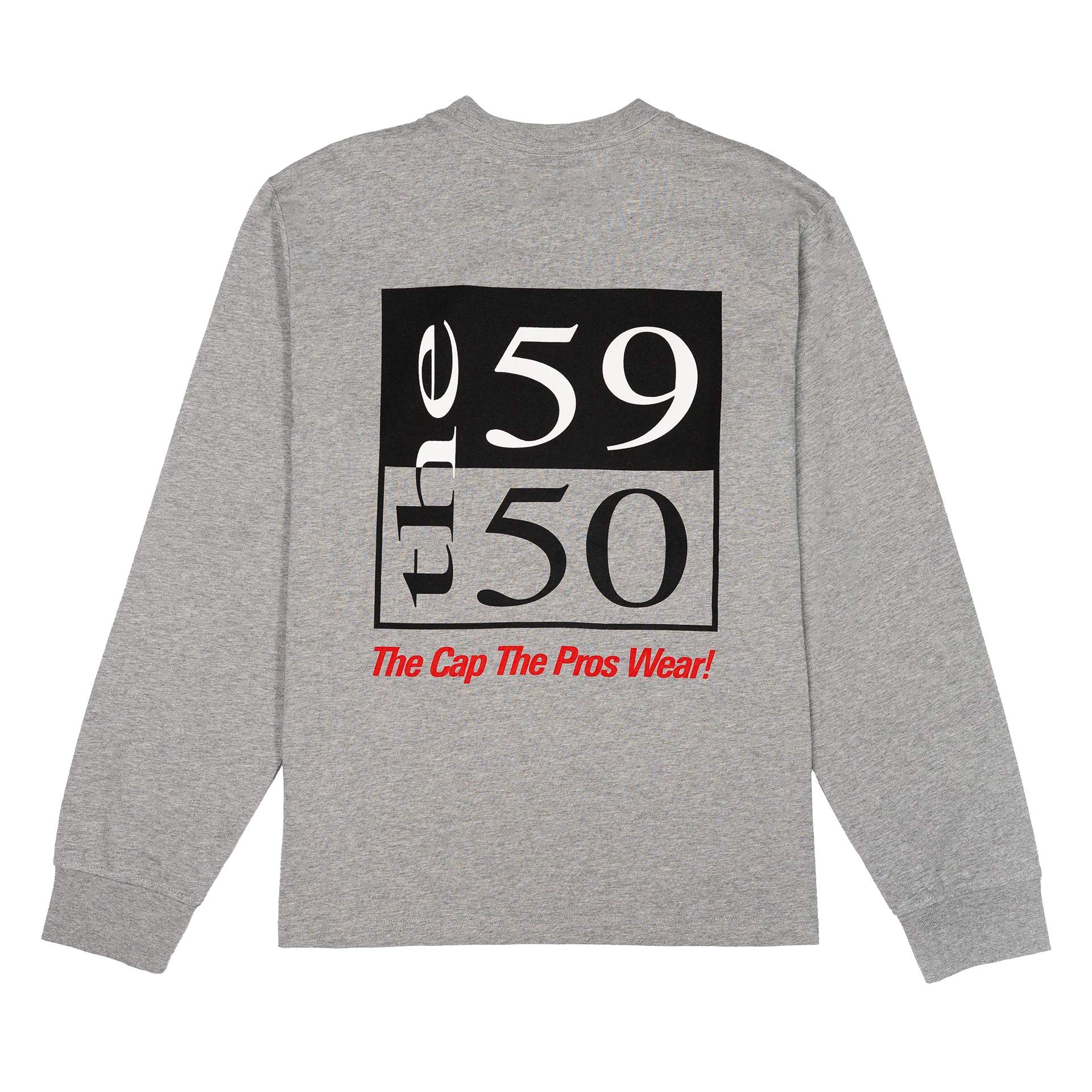 New Era Branded 59FIFTY Archivist Heather Gray Long Sleeve T-Shirt