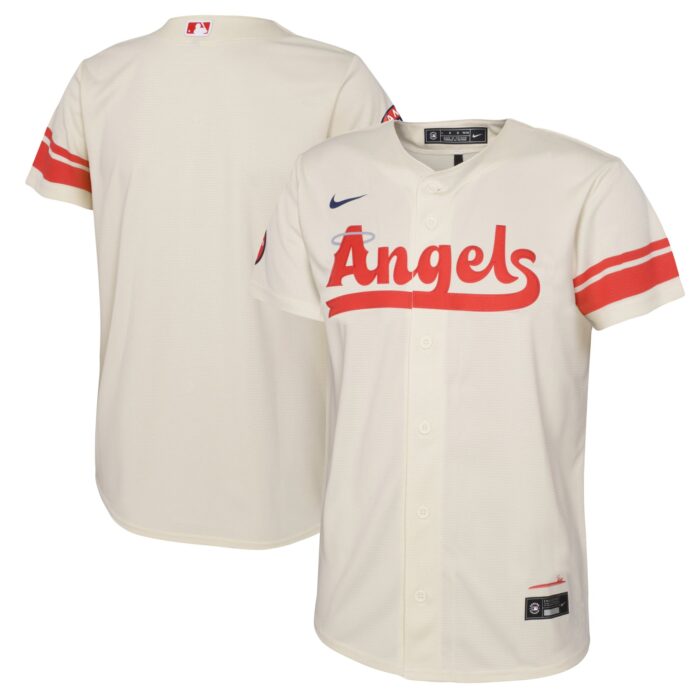 Infant Los Angeles Angels Nike Cream City Connect Replica Jersey