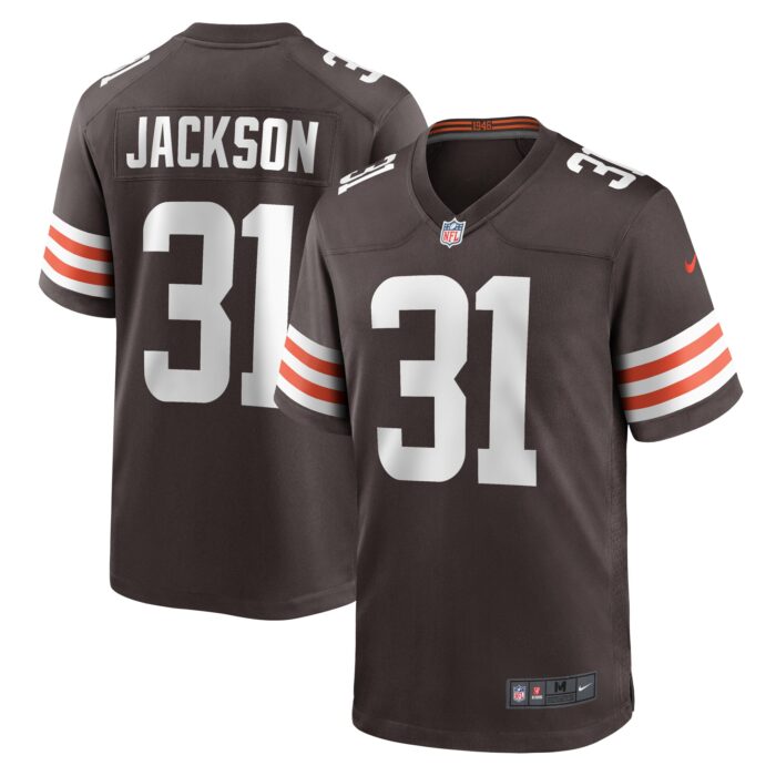 Men’s Cleveland Browns Deon Jackson Nike Brown Game Jersey