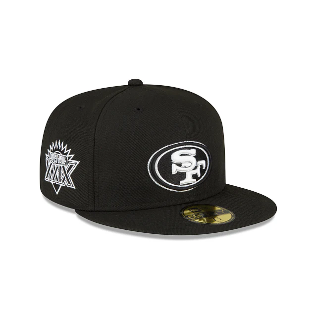 San Francisco 49ers Sidepatch Black 59FIFTY Fitted Hat
