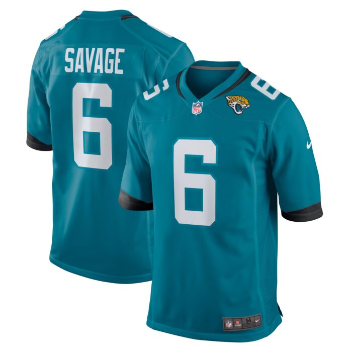 Men’s Jacksonville Jaguars Darnell Savage Nike Teal Team Game Jersey