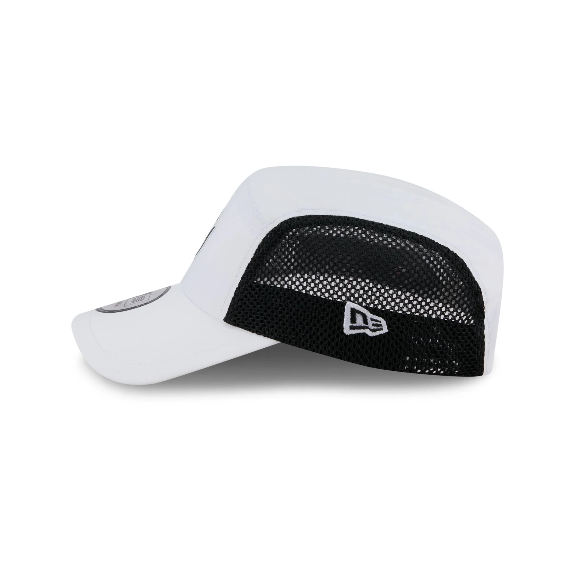 Miami Marlins White Poly Runner Adjustable Hat