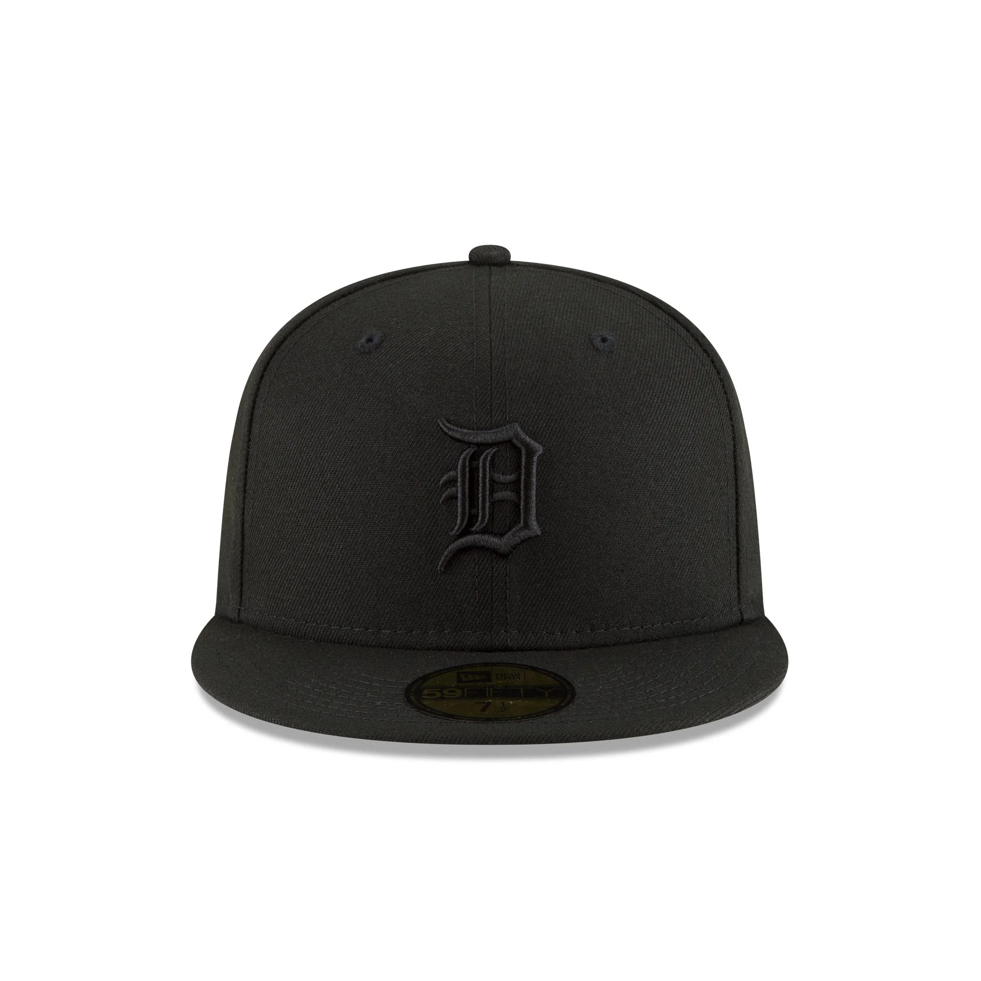 Detroit Tigers Basic Black on Black 59FIFTY Fitted Hat