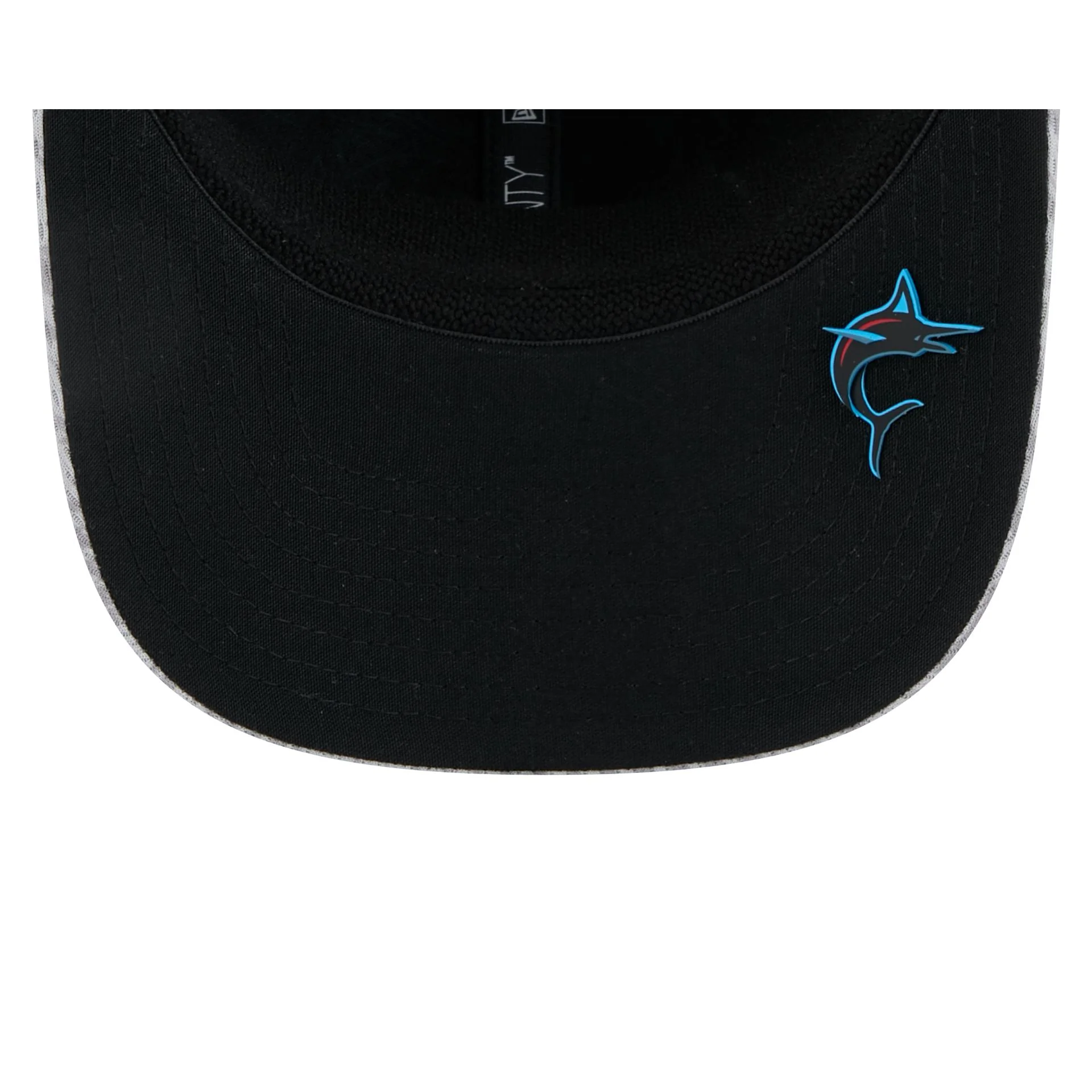 Miami Marlins 2025 Clubhouse Gray 9SEVENTY Stretch-Snap Hat