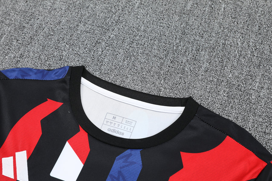 Kit Shirt + Shorts Manchester United Black/Blue/Red Training 25/26