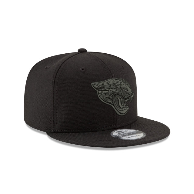 Jacksonville Jaguars Black On Black 9FIFTY Snapback Hat