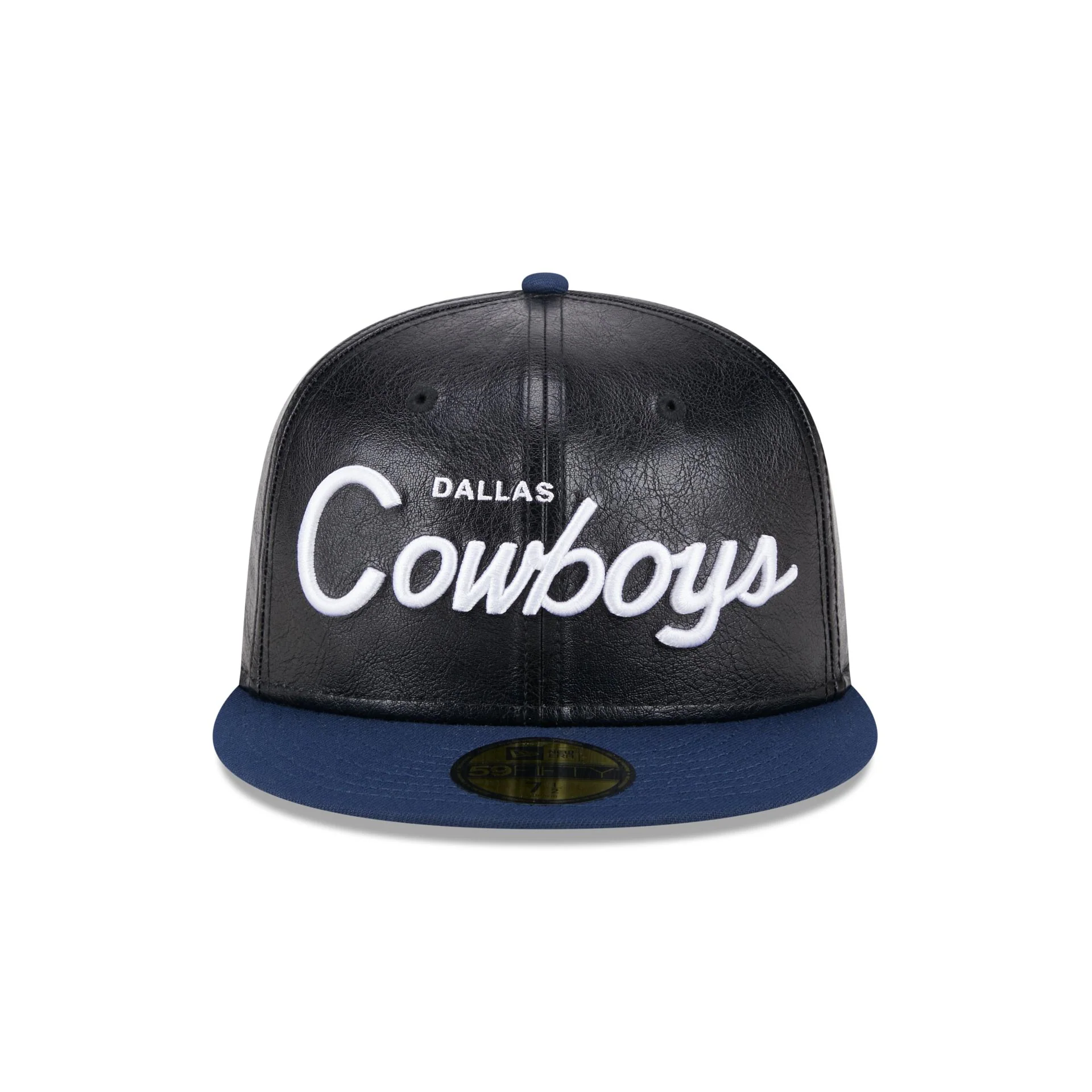 Dallas Cowboys Faux Leather Crown 59FIFTY Fitted Hat