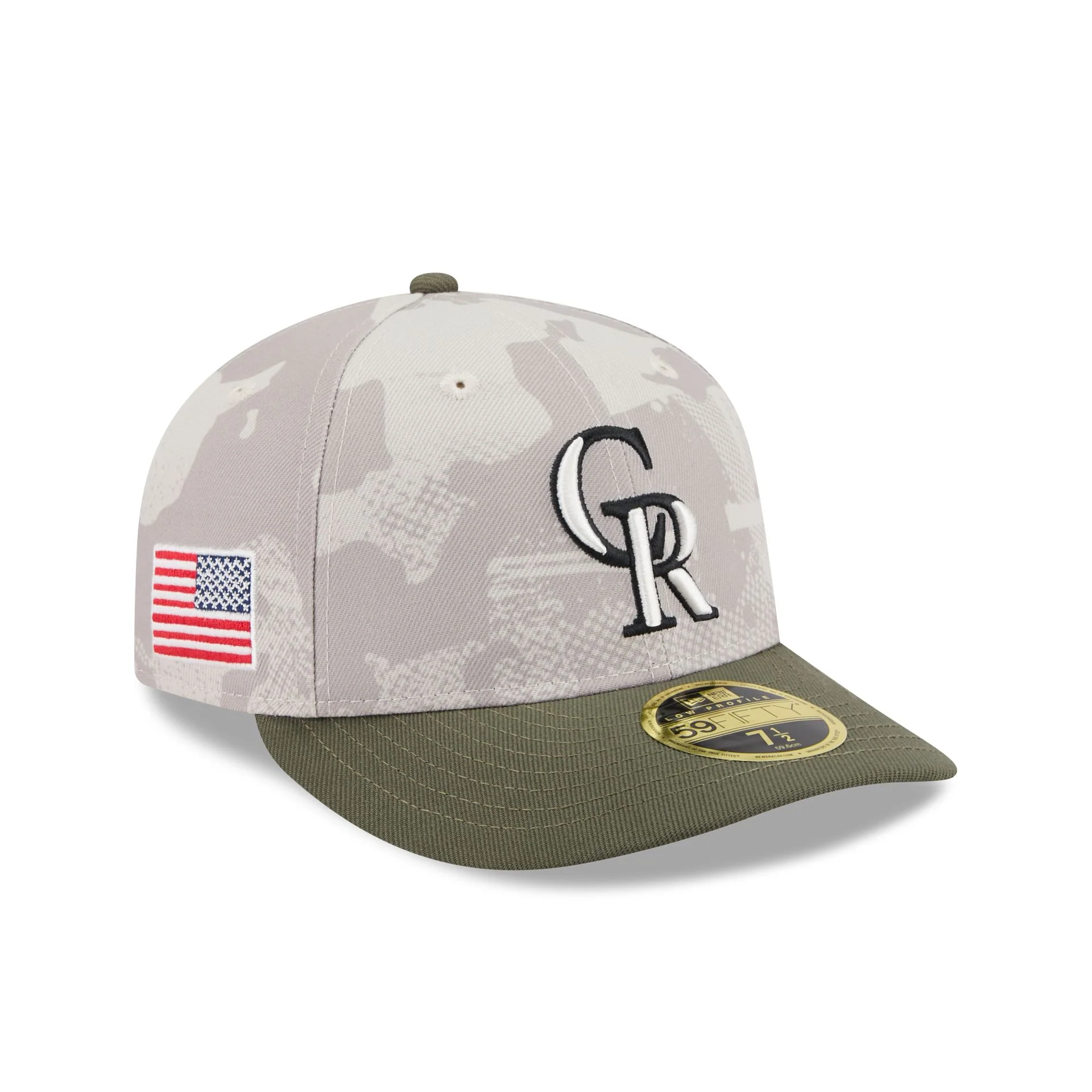 Colorado Rockies Armed Forces Day 2025 Low Profile 59FIFTY Fitted Hat