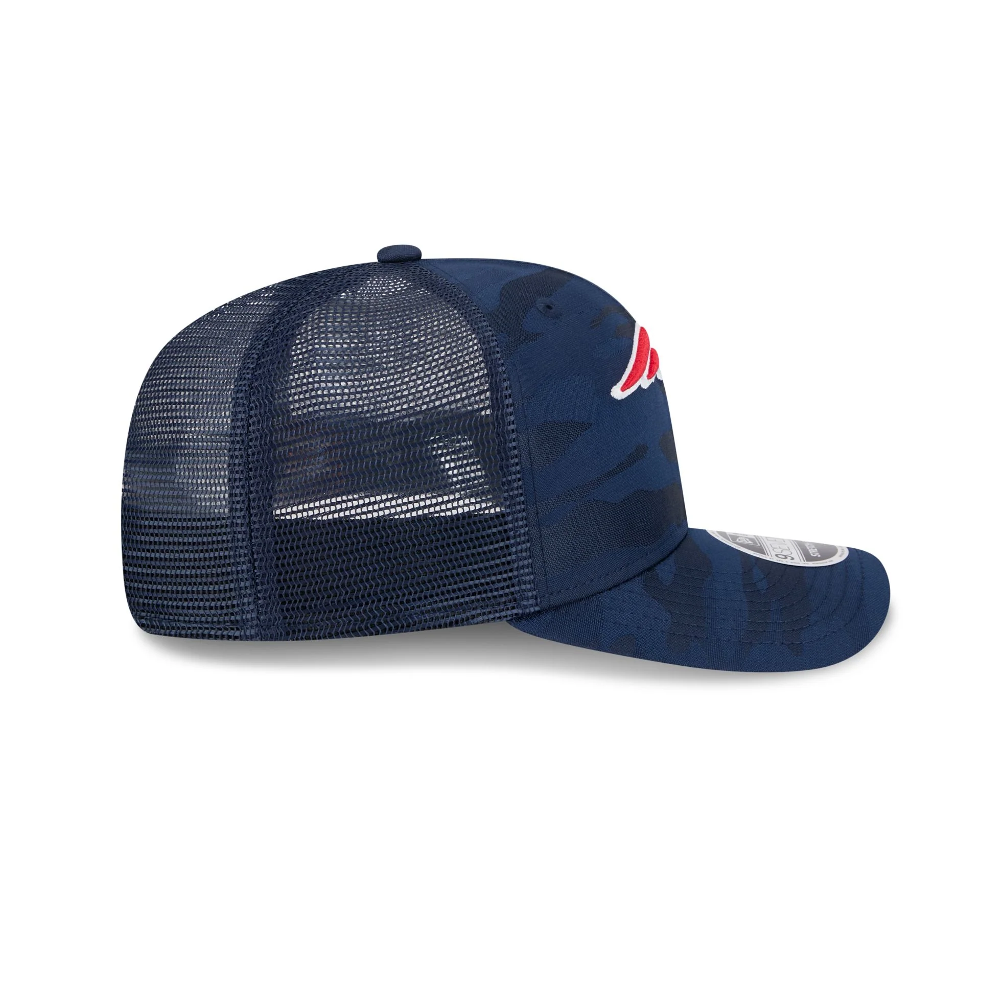 New England Patriots Camo 9SEVENTY Trucker Stretch-Snap Hat