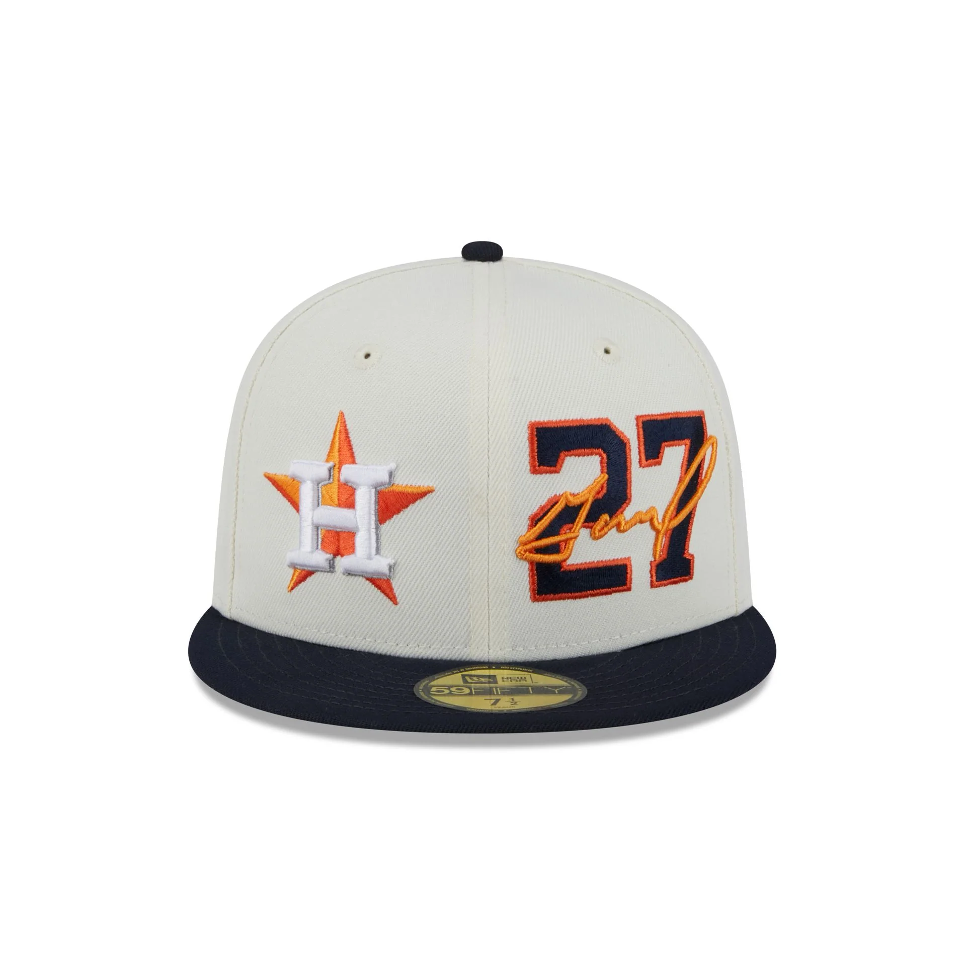 Houston Astros Jose Altuve Chrome White 59FIFTY Fitted Hat