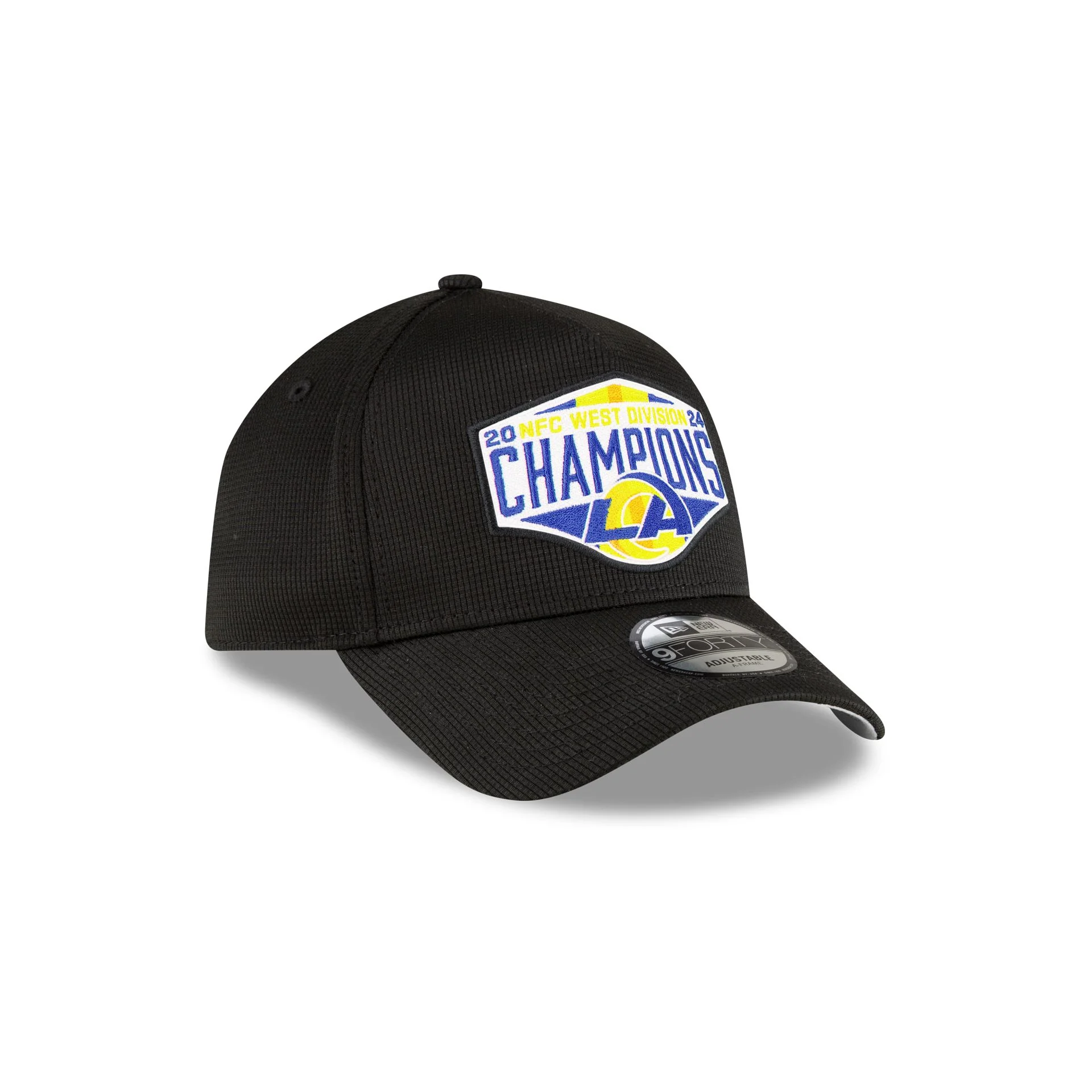 Los Angeles Rams 2024 Division Champion Locker Room 9FORTY A-Frame Snapback Hat