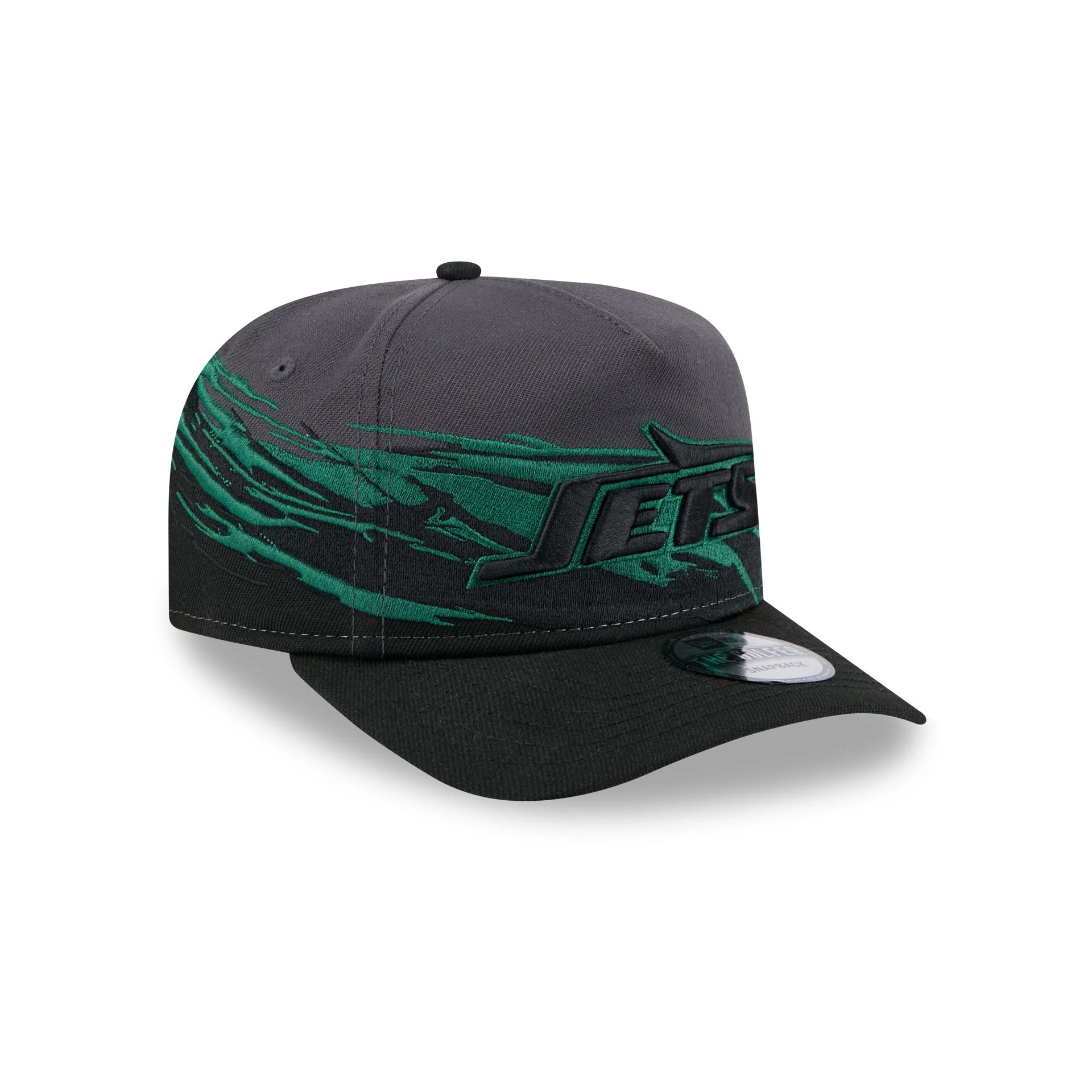 New York Jets Graphite Brushstroke Golfer Hat