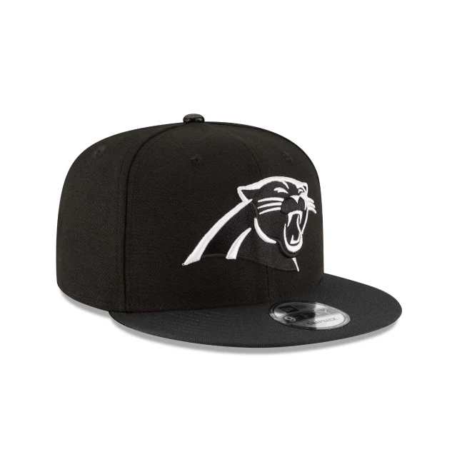 Carolina Panthers Black and White 9FIFTY Snapback Hat