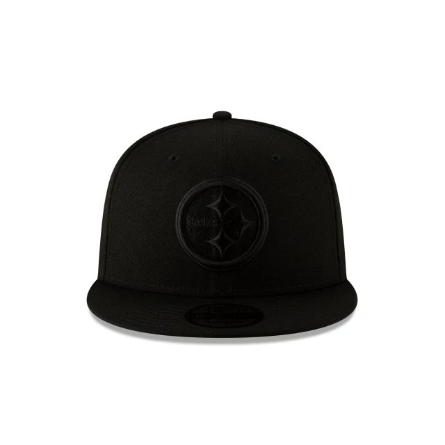 Pittsburgh Steelers Black On Black 9FIFTY Snapback Hat
