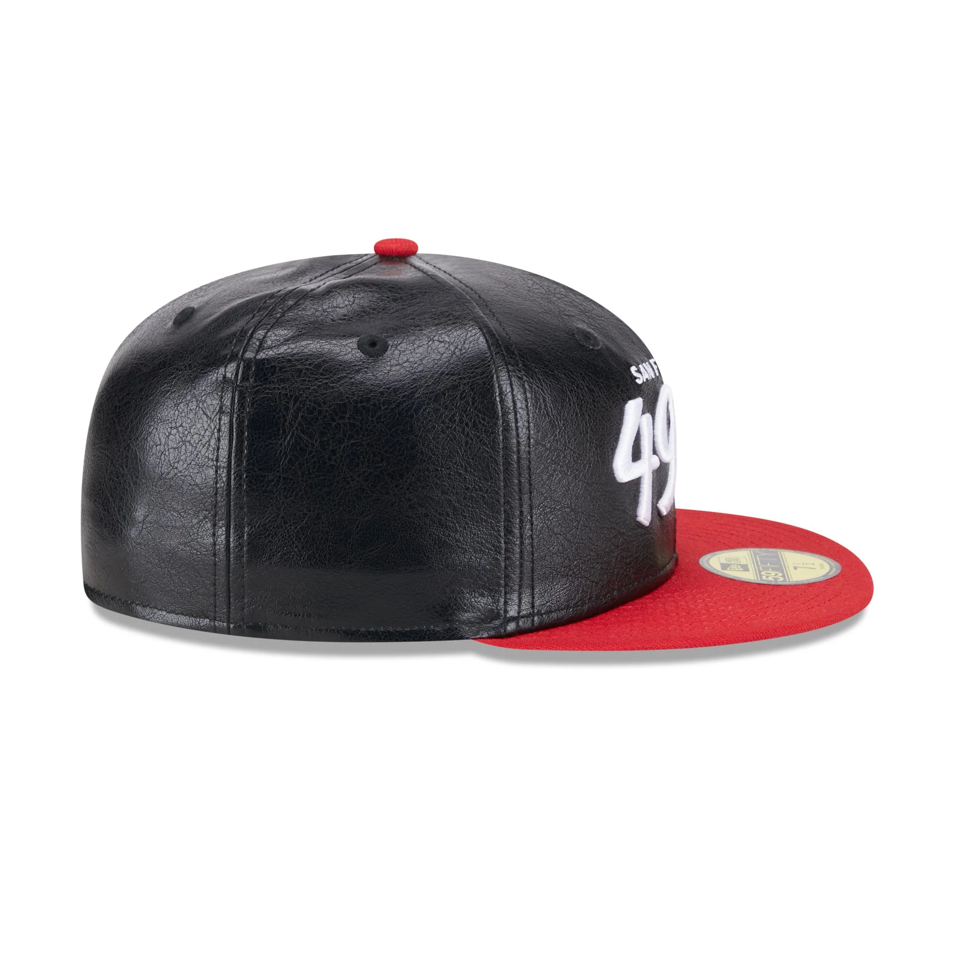 San Francisco 49ers Faux Leather Crown 59FIFTY Fitted Hat