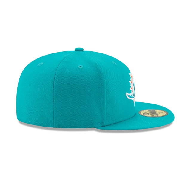 Miami Dolphins Teal 59FIFTY Fitted Hat