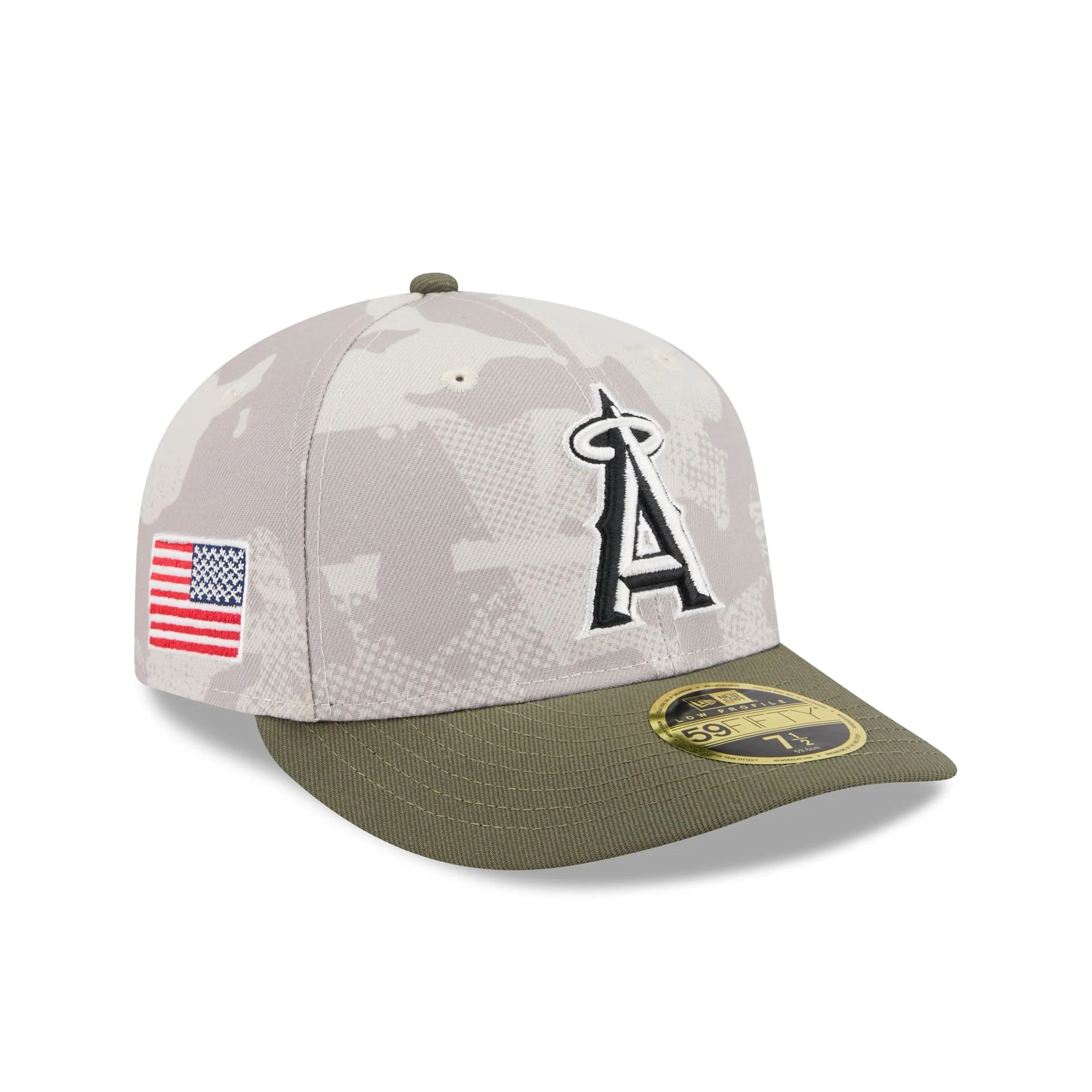 Los Angeles Angels Armed Forces Day 2025 Low Profile 59FIFTY Fitted Hat