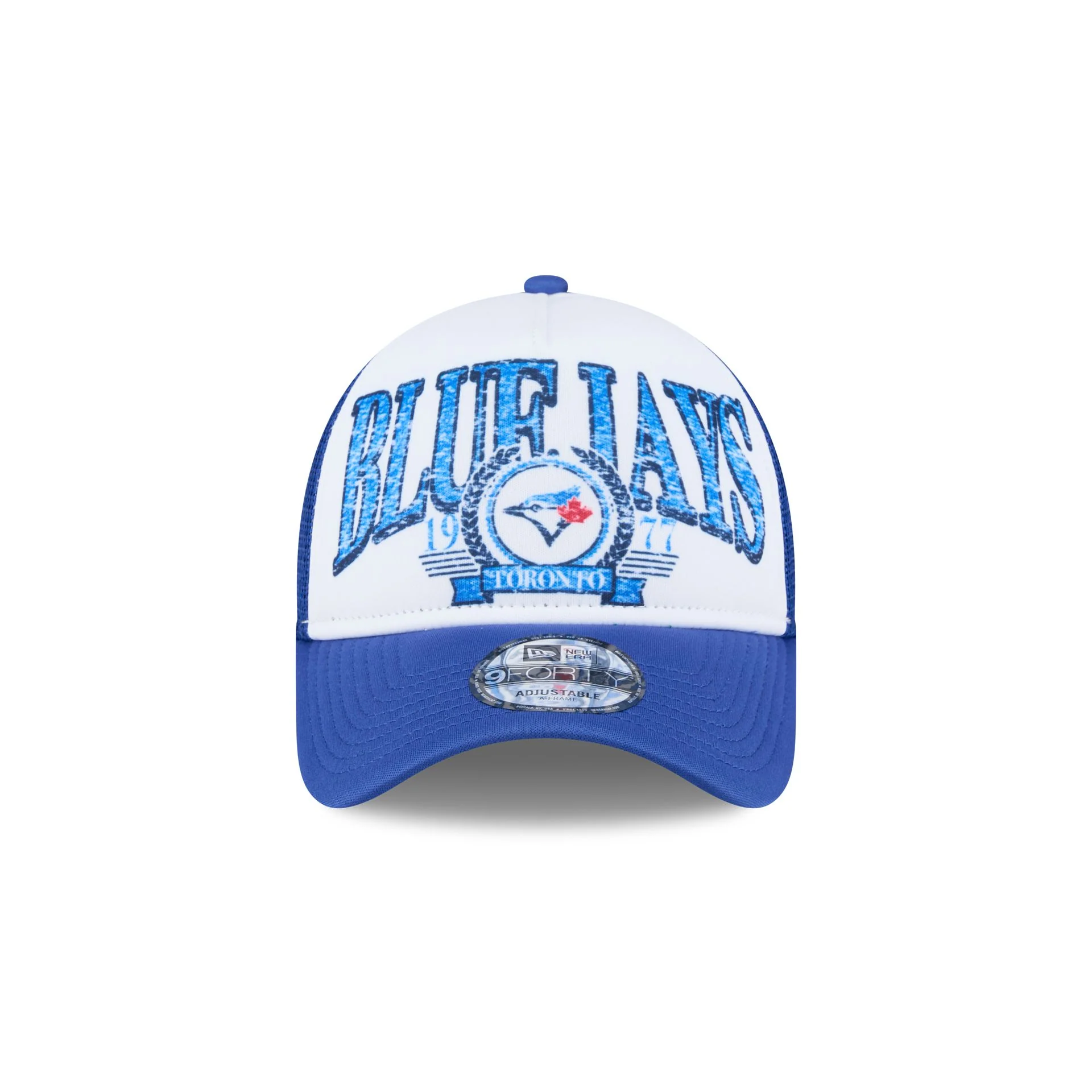Toronto Blue Jays Distressed 9FORTY A-Frame Trucker Hat