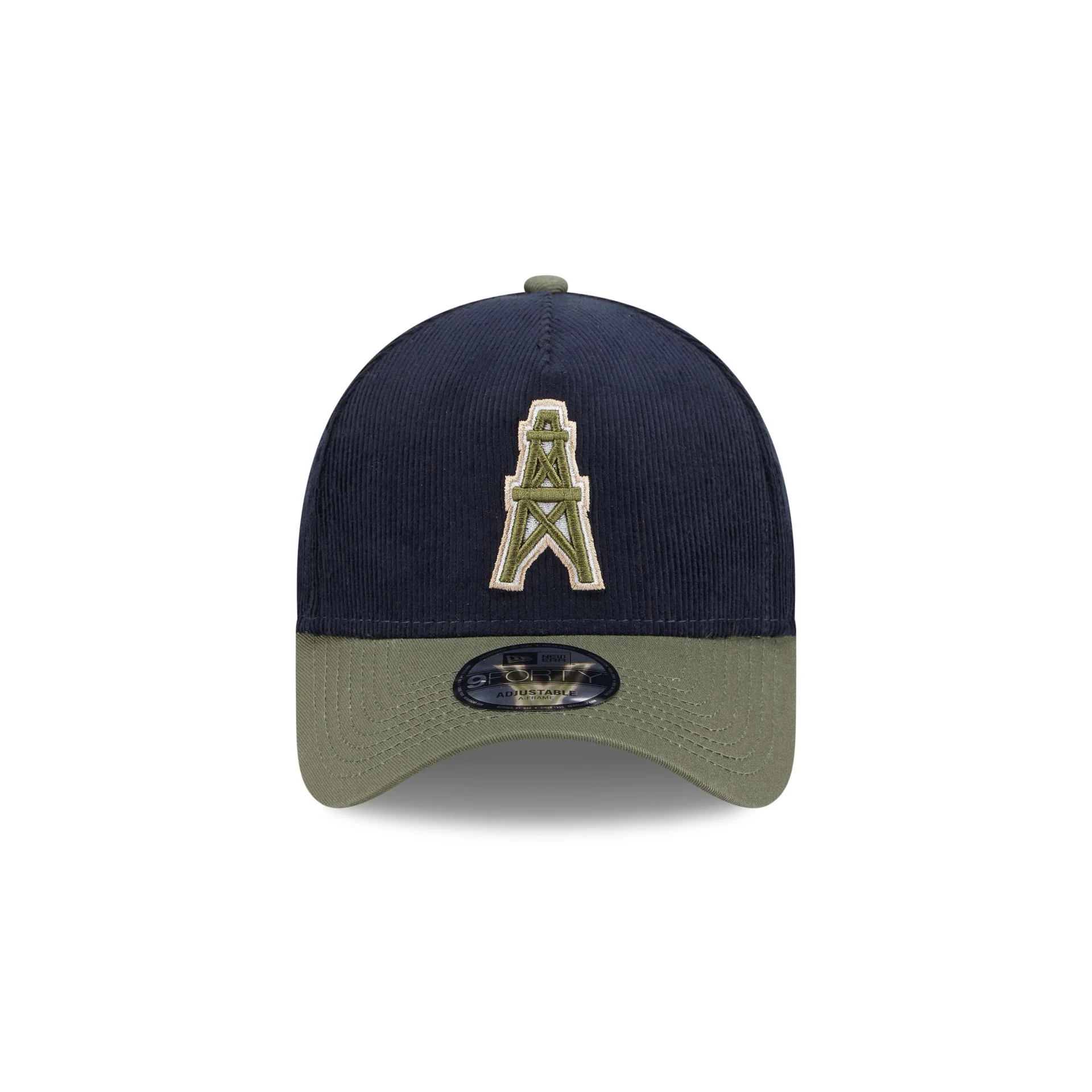 Oilers Navy 9FORTY A-Frame Snapback Hat