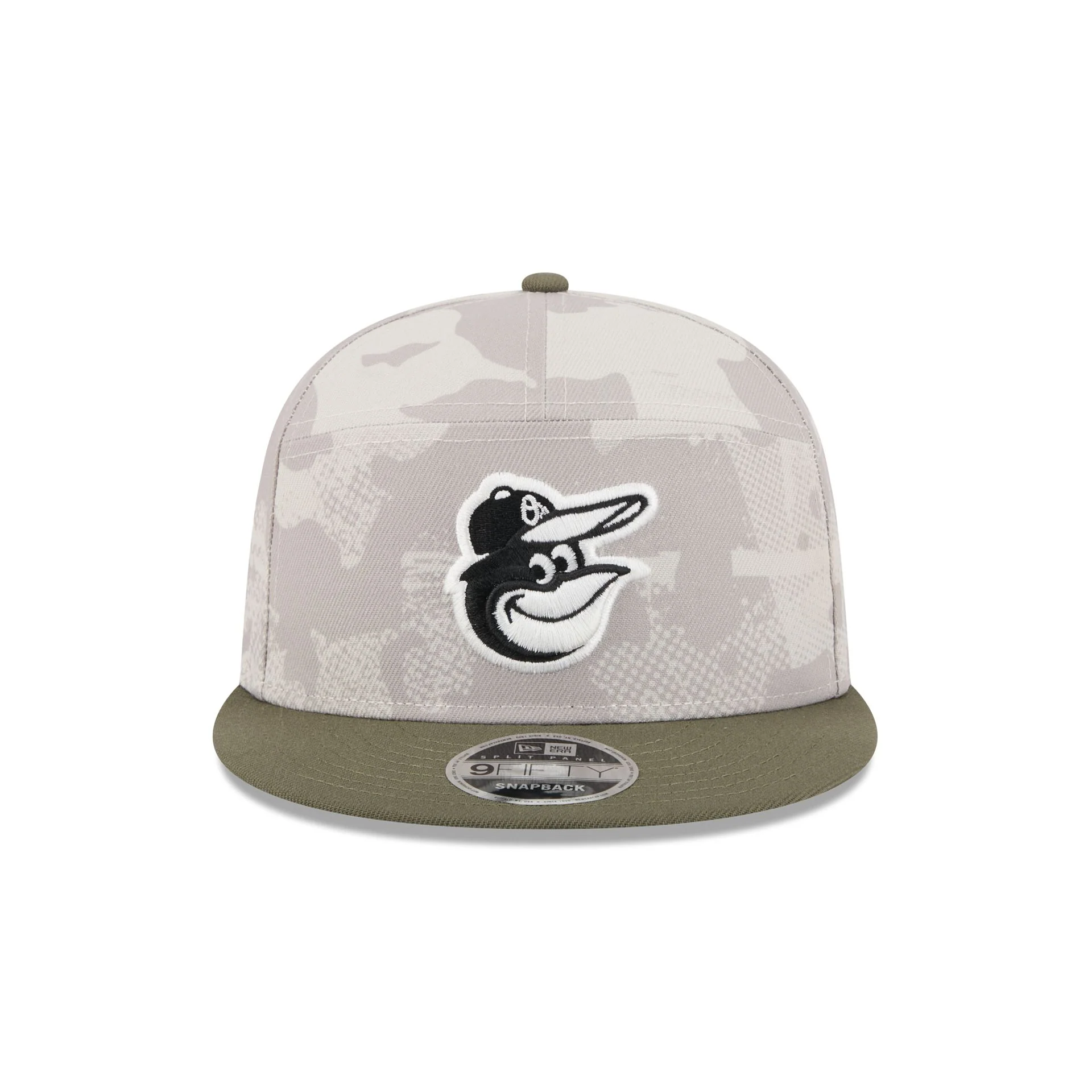 Baltimore Orioles Armed Forces Day 2025 Split Panel 9FIFTY Snapback Hat
