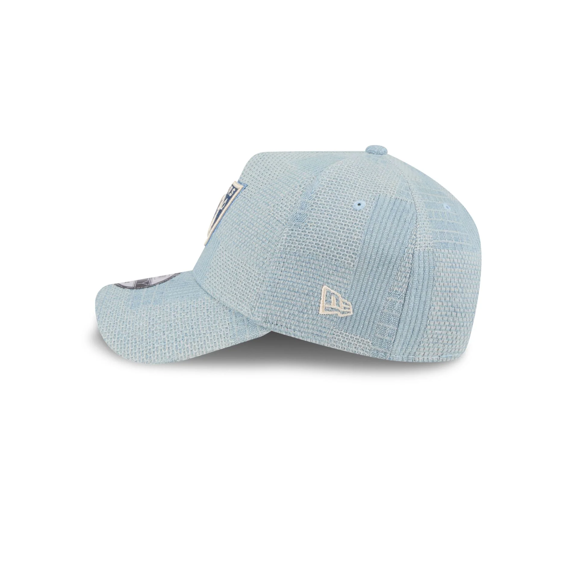 Las Vegas Raiders Logo Essentials Denim 9FORTY A-Frame Snapback Hat