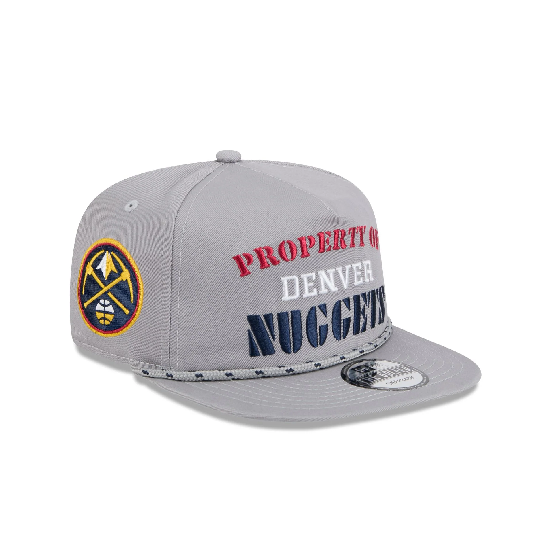 Denver Nuggets Vintage Gray Rope Golfer Hat