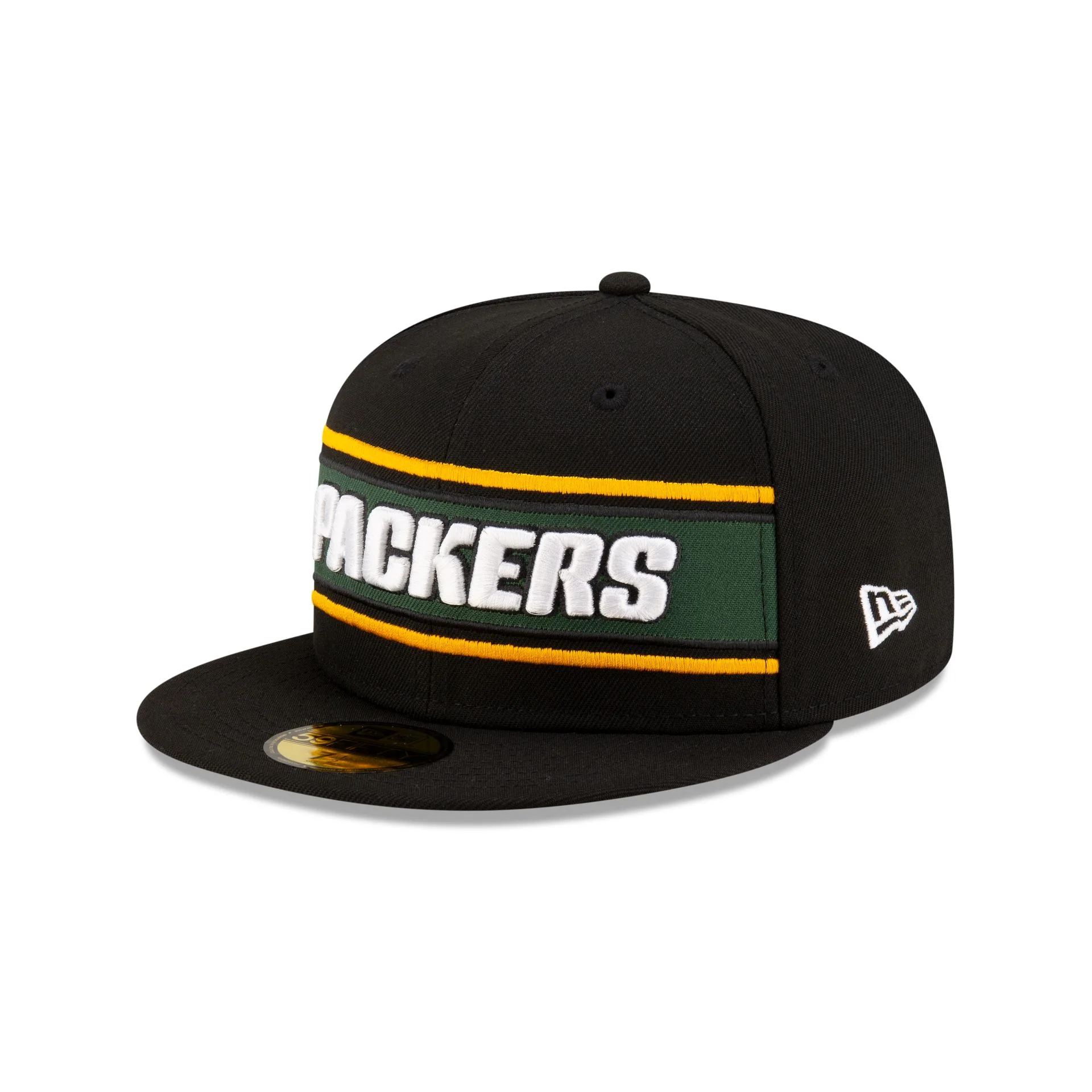 Green Bay Packers 2024 Sideline Black 59FIFTY Fitted Hat