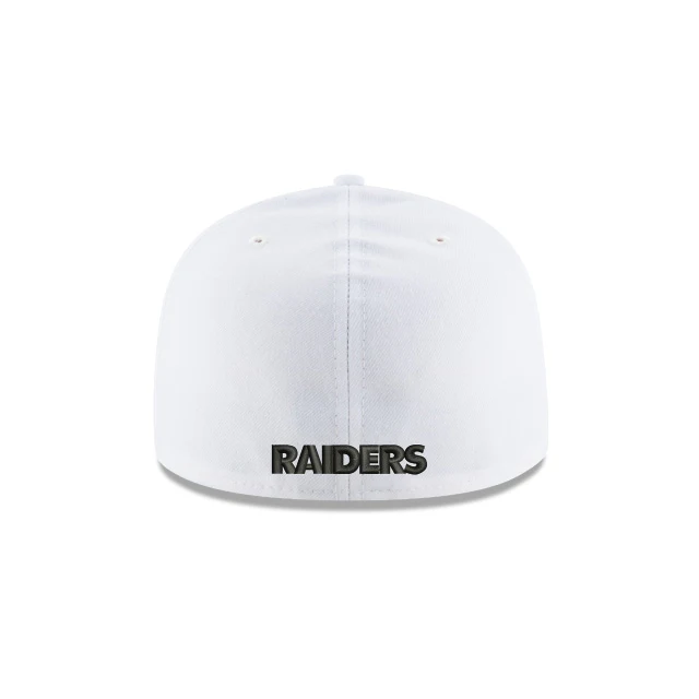 Las Vegas Raiders White 59FIFTY Fitted Hat