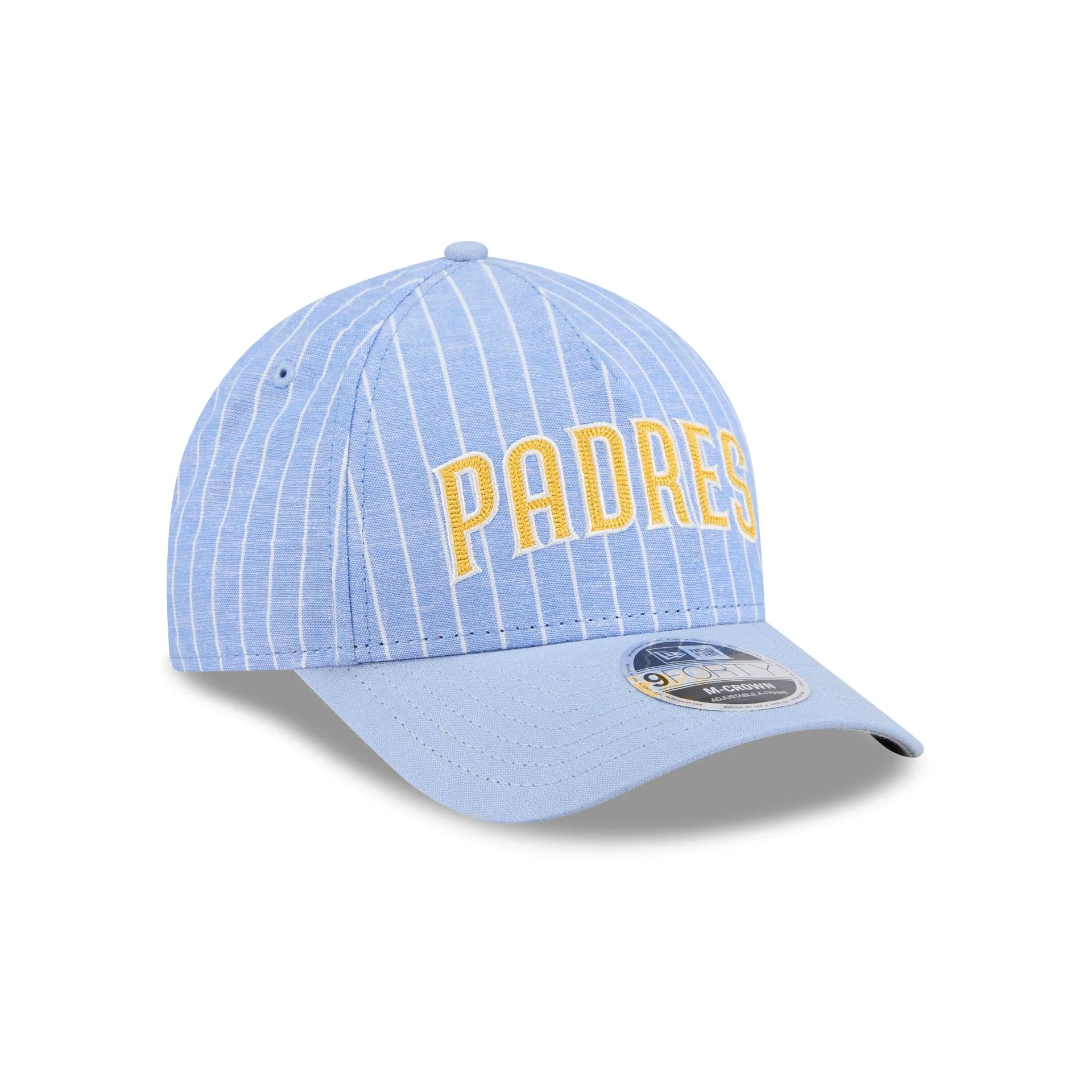 San Diego Padres Pinstripe Linen 9FORTY M-Crown A-Frame Snapback Hat