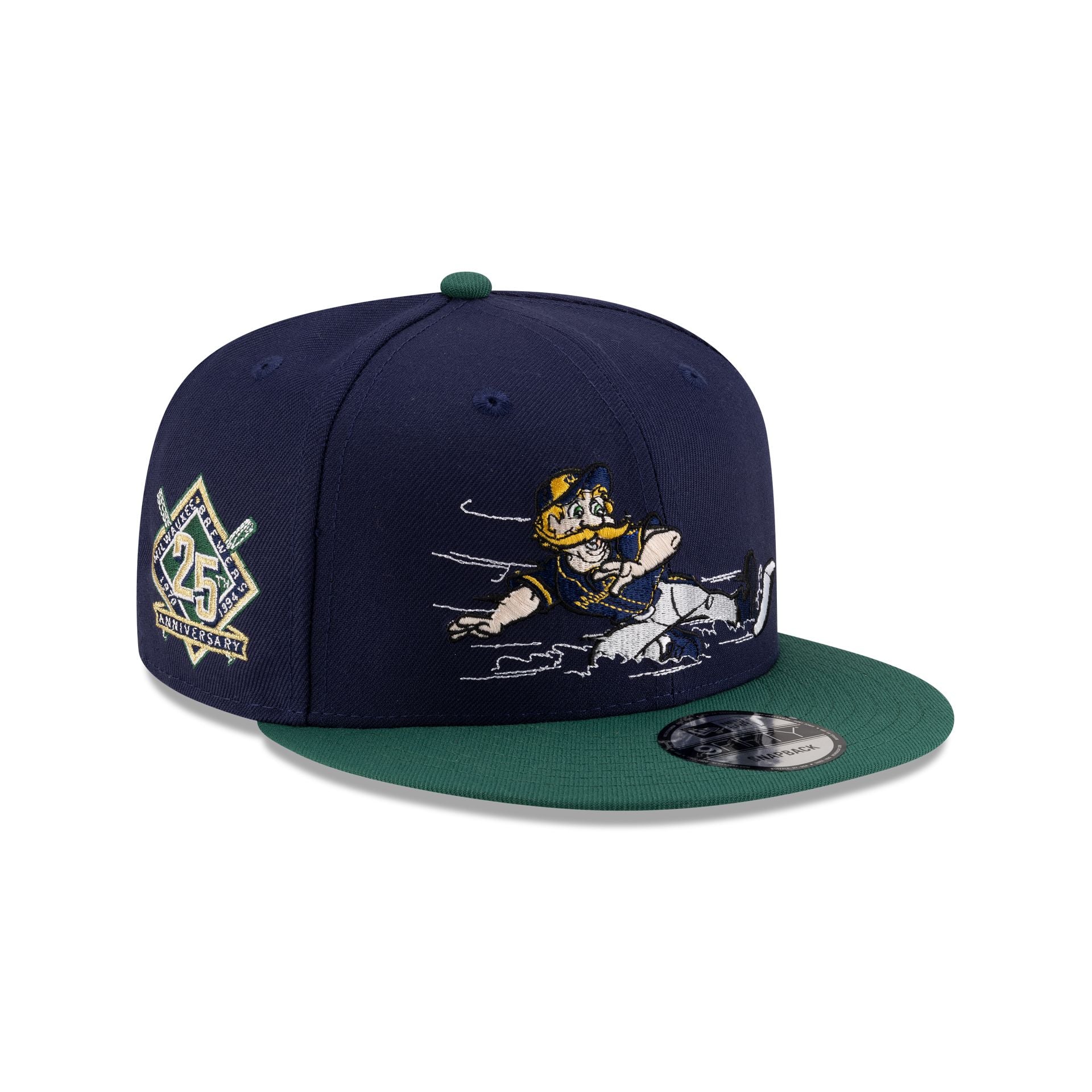 Milwaukee Brewers Mascot Light Navy 9FIFTY Snapback Hat
