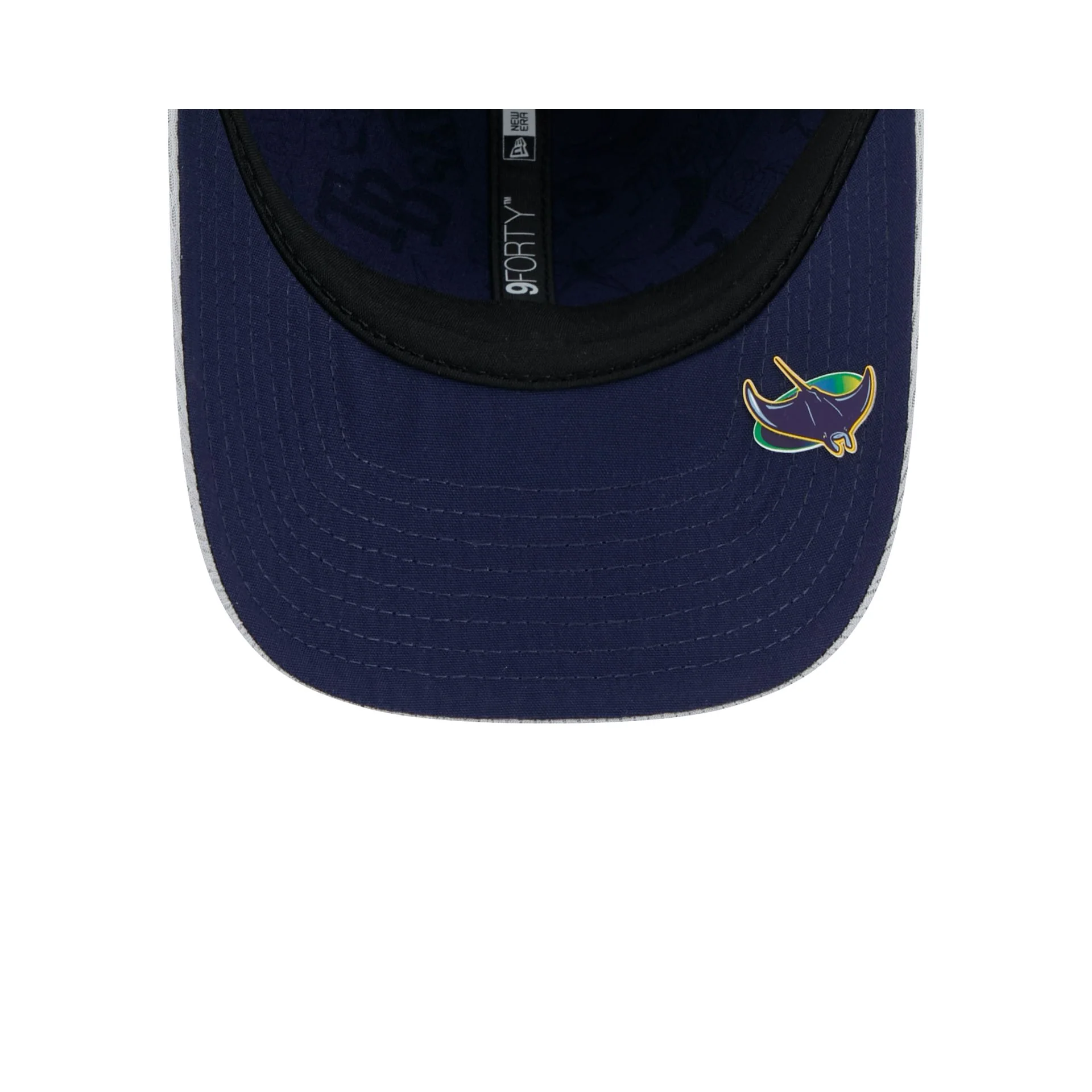 Tampa Bay Rays 2025 Clubhouse Gray 9FORTY M-Crown Snapback Hat