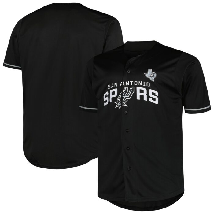 Men’s San Antonio Spurs Profile Black Big & Tall Pop Jersey