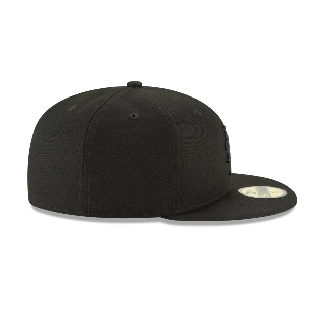 New York Mets Blackout Basic 59FIFTY Fitted Hat