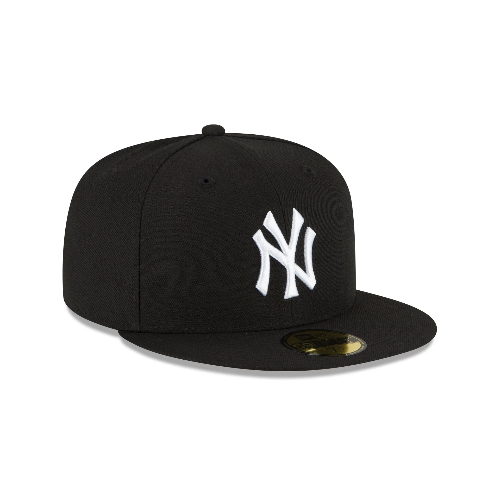 New York Yankees Black and White Basic 59FIFTY Fitted Hat