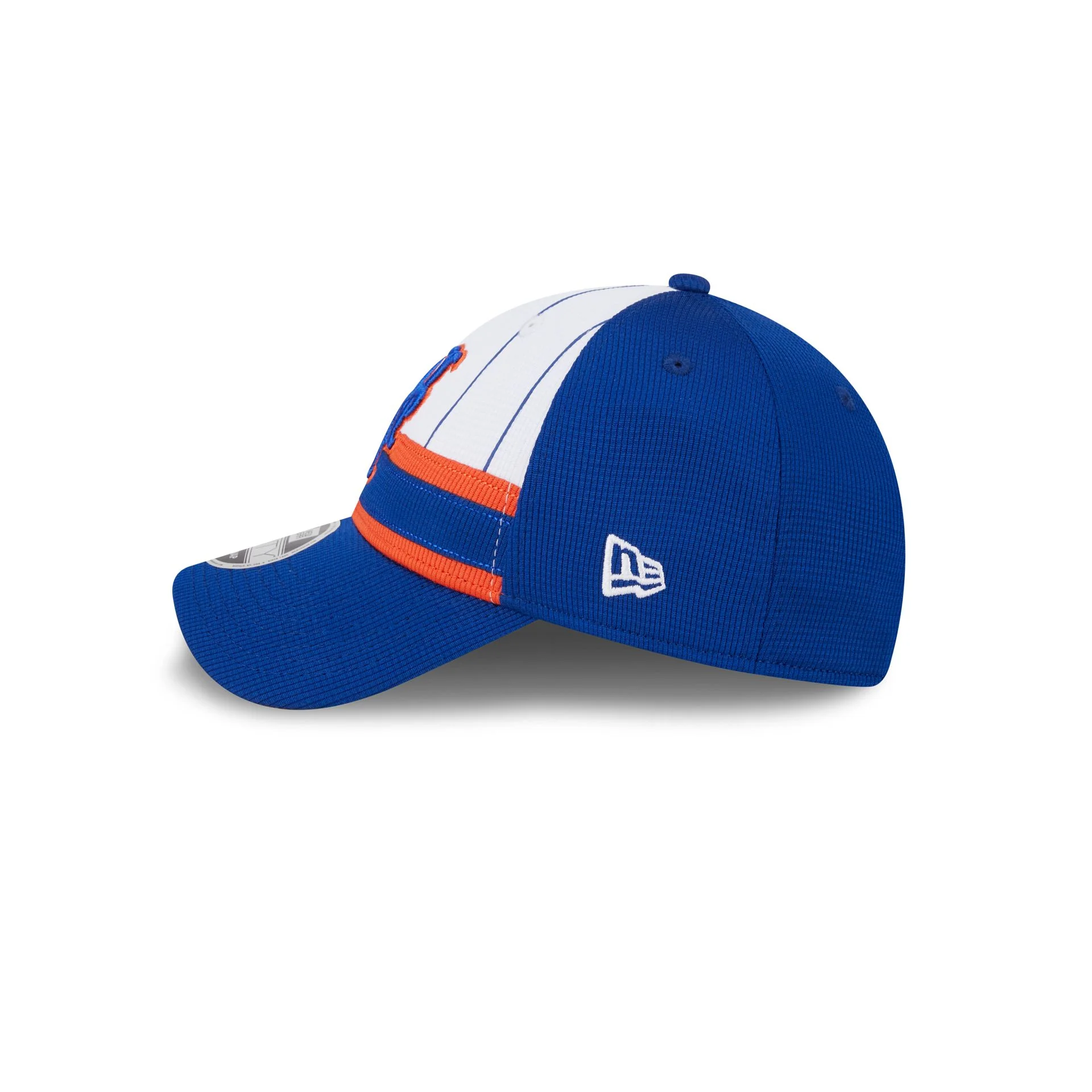 New York Mets 2025 Batting Practice Pinstripe 9FORTY Stretch-Snap Hat