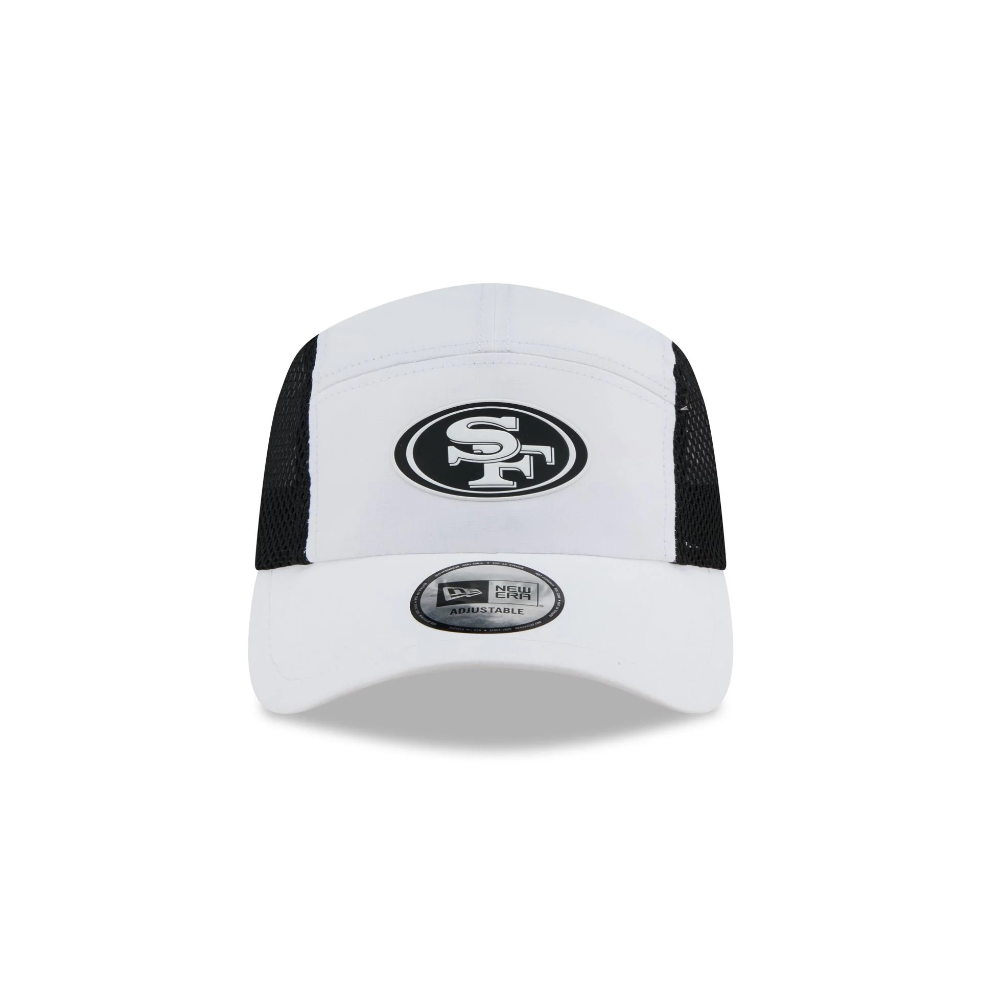 San Francisco 49ers White Poly Runner Adjustable Hat