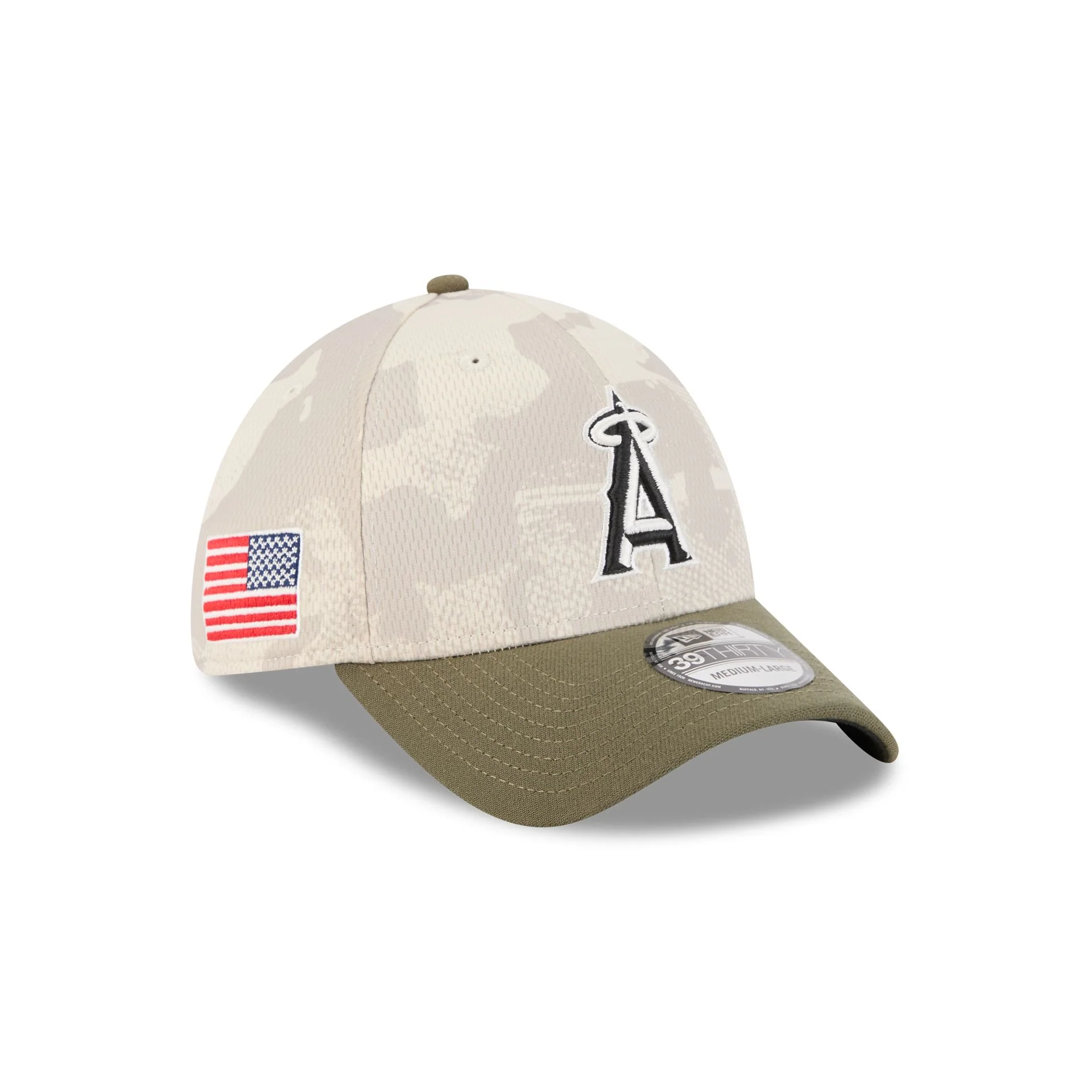 Los Angeles Angels Armed Forces Day 2025 39THIRTY Stretch Fit Hat