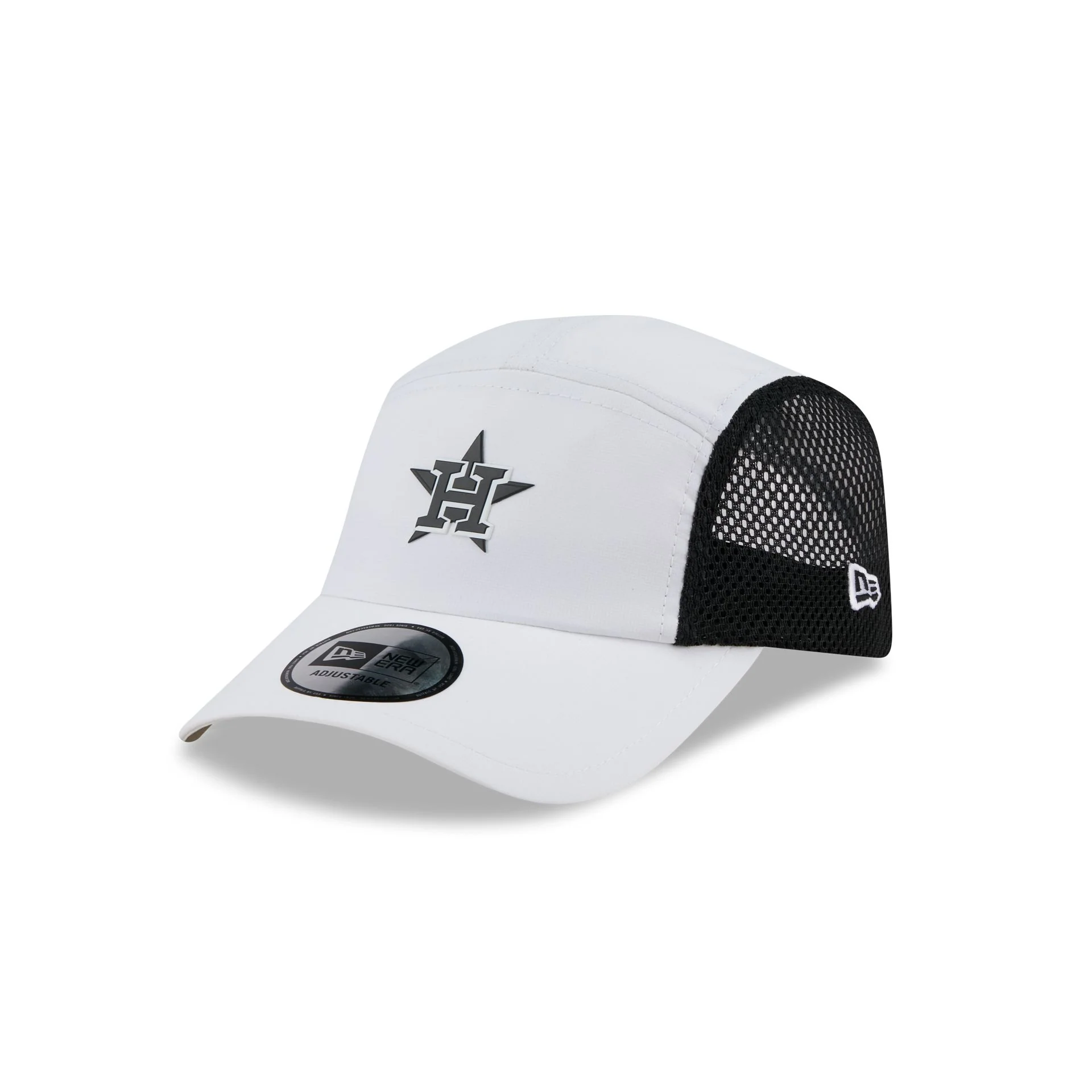 Houston Astros White Poly Runner Adjustable Hat