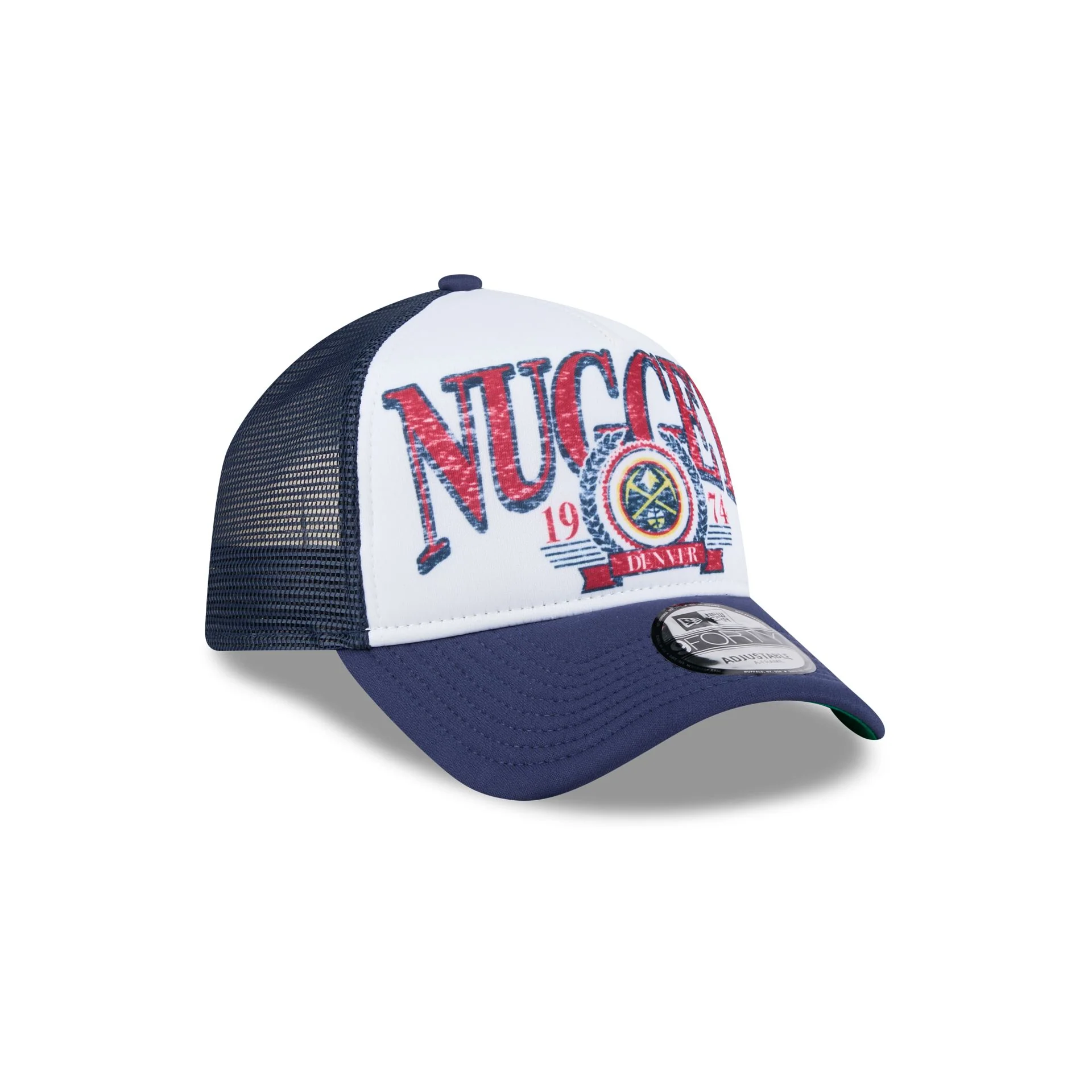 Denver Nuggets Distressed 9FORTY A-Frame Trucker Hat