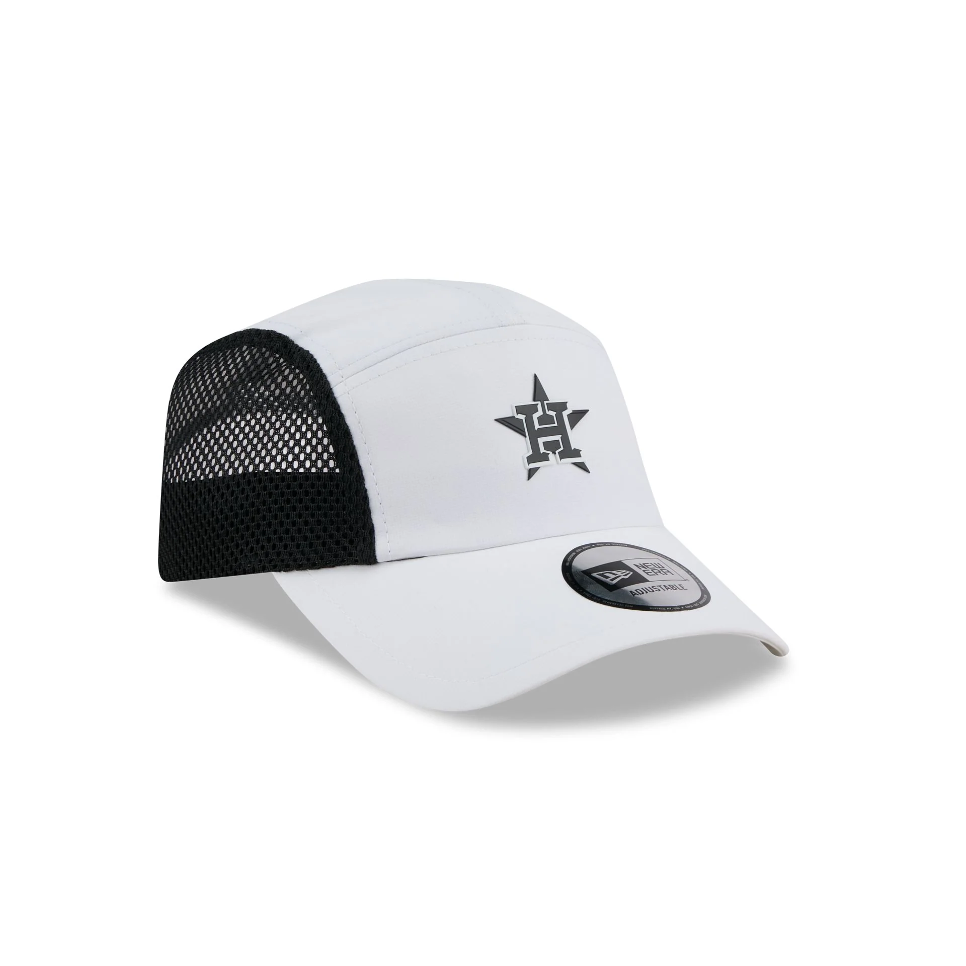 Houston Astros White Poly Runner Adjustable Hat