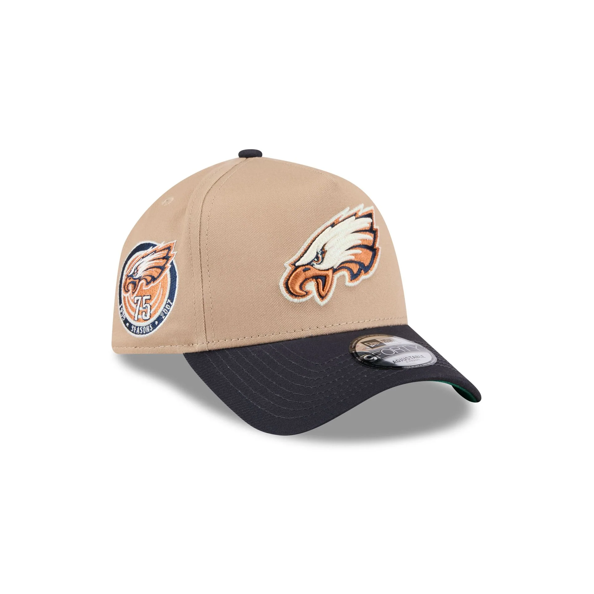 Philadelphia Eagles Beige Khaki 9FORTY A-Frame Snapback Hat