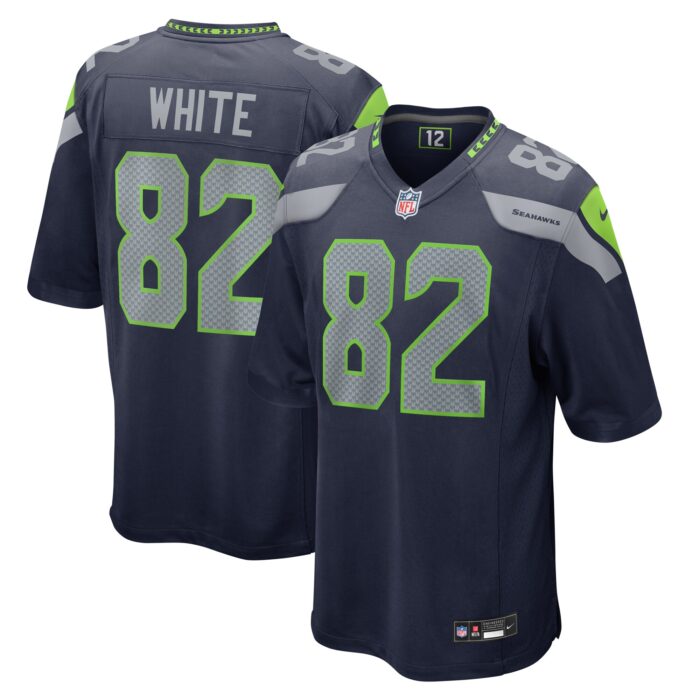 Men’s Seattle Seahawks Cody White Nike College Navy Game Jersey