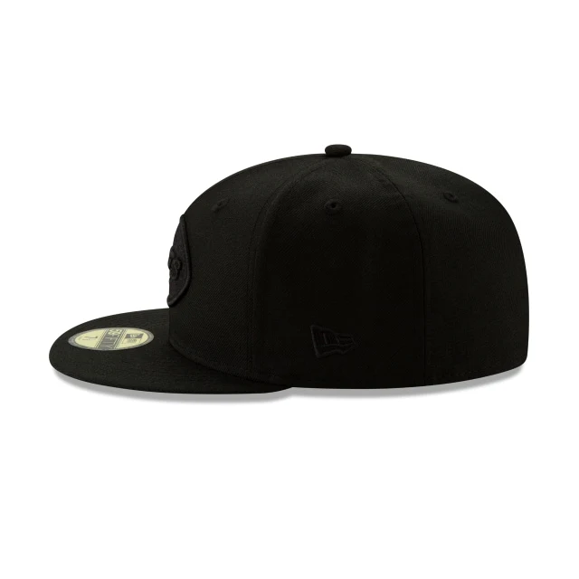 New York Jets Basic Black On Black 59FIFTY Fitted Hat