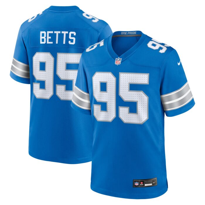 Men’s Detroit Lions Mathieu Betts Nike Blue Game Jersey