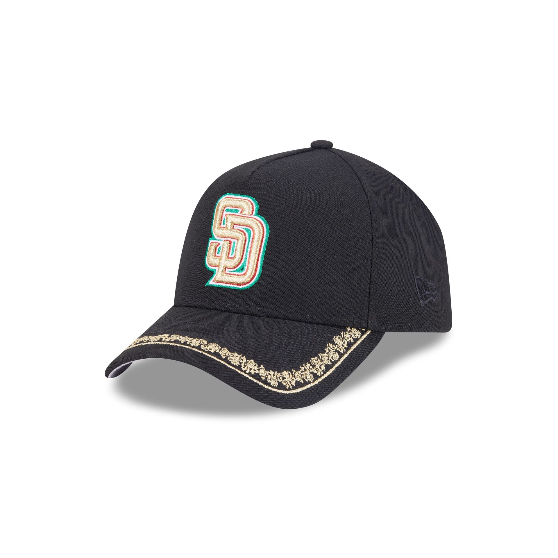 San Diego Padres Ornate Visor 9FORTY A-Frame Snapback Hat