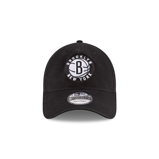 Brooklyn Nets Core Classic Black 9TWENTY Adjustable Hat